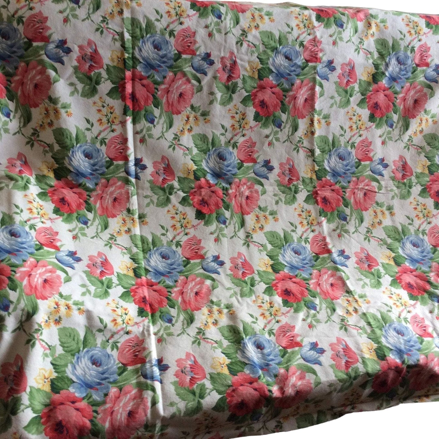 Barkcloth Floral Fabric