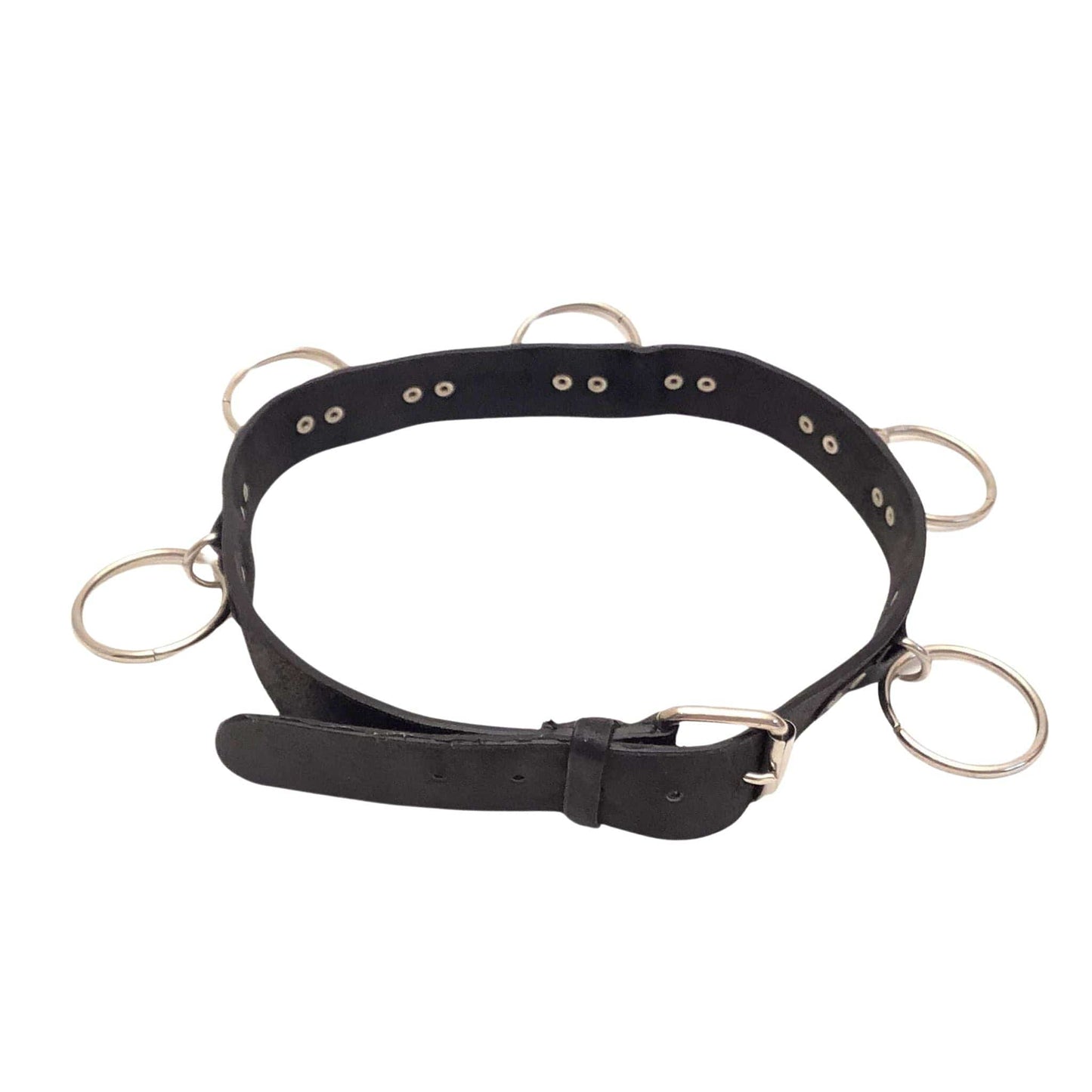 Black Leather Goth Belt