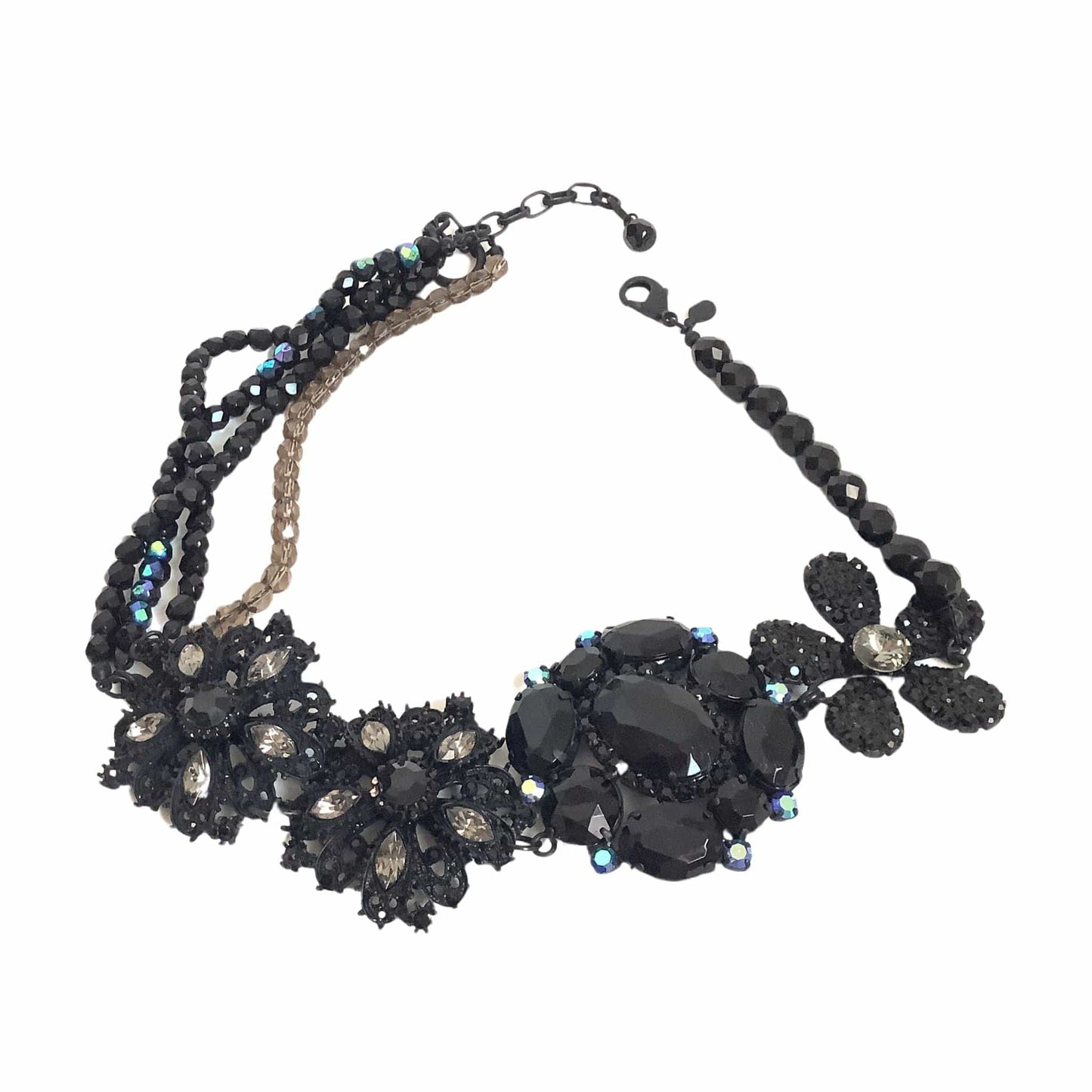 Black Rhinestone Necklace