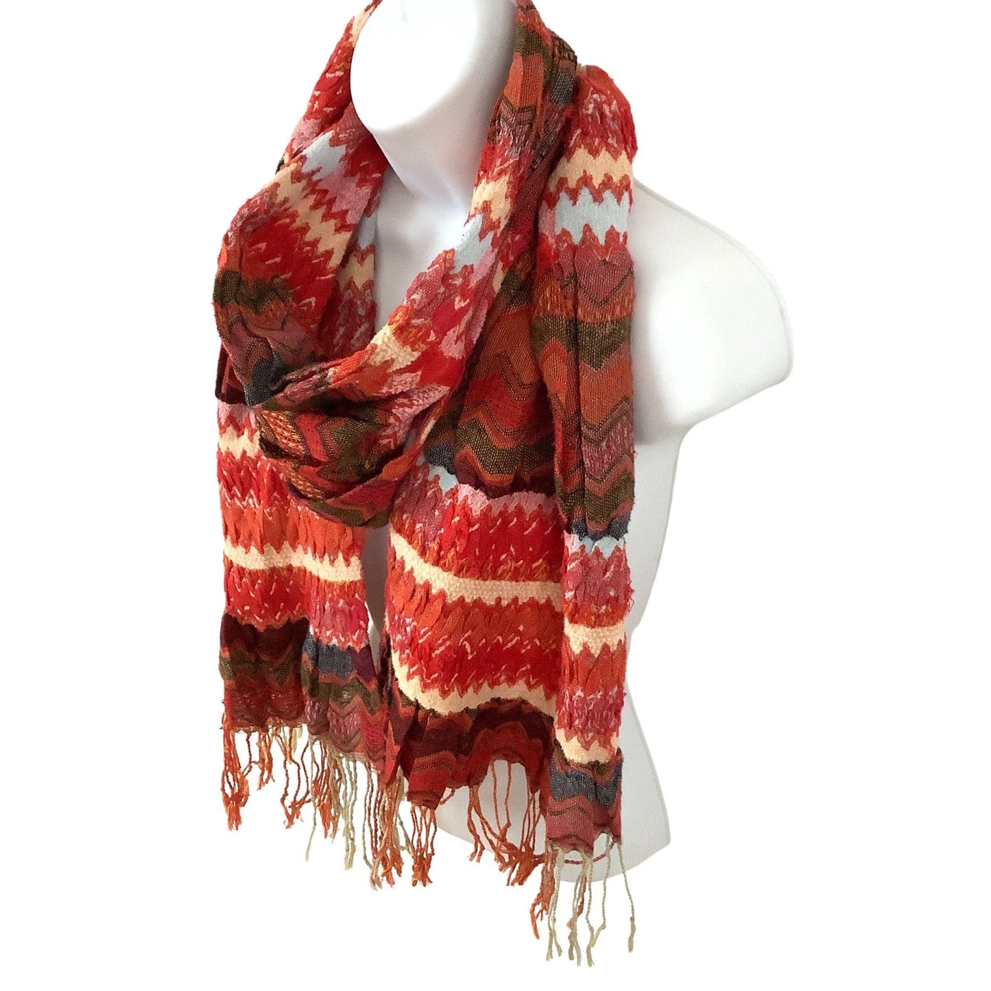 Boho Knitted Scarf