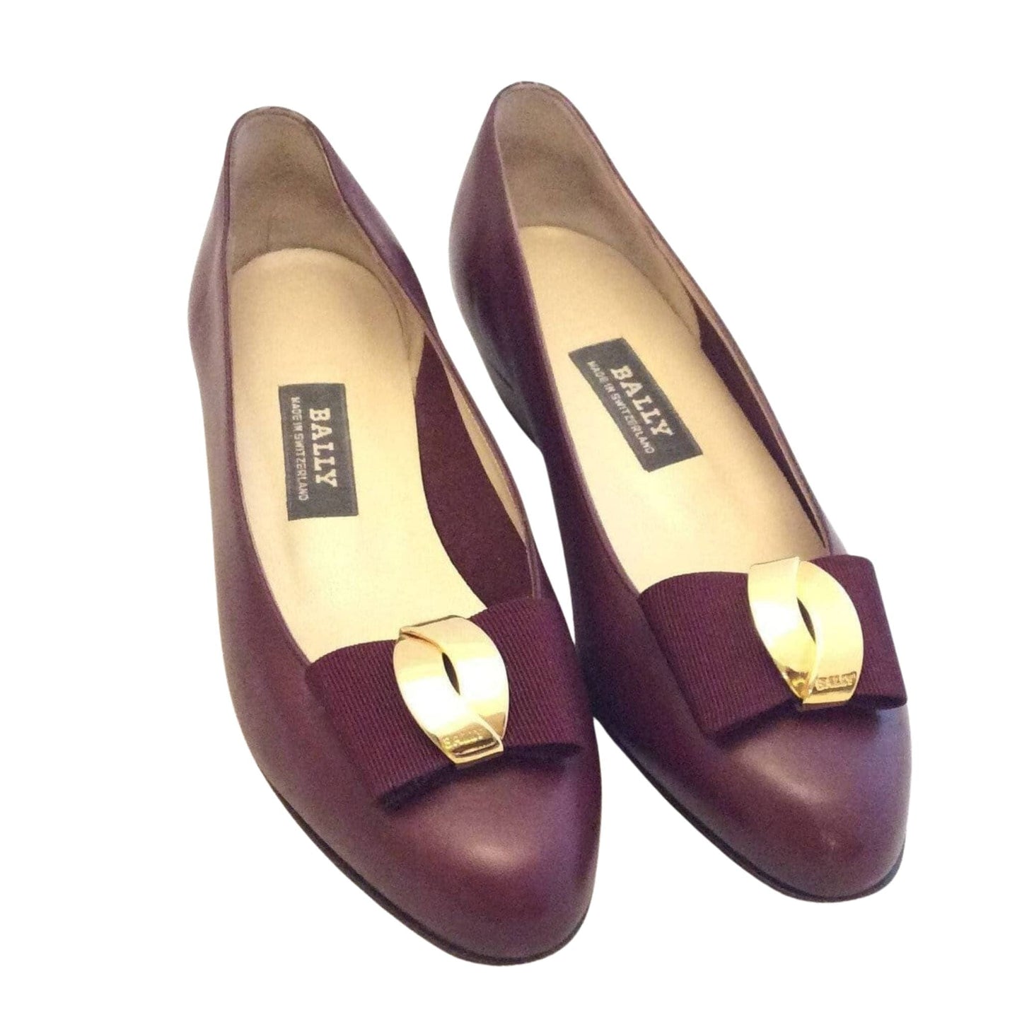 Burgundy Bally Heels