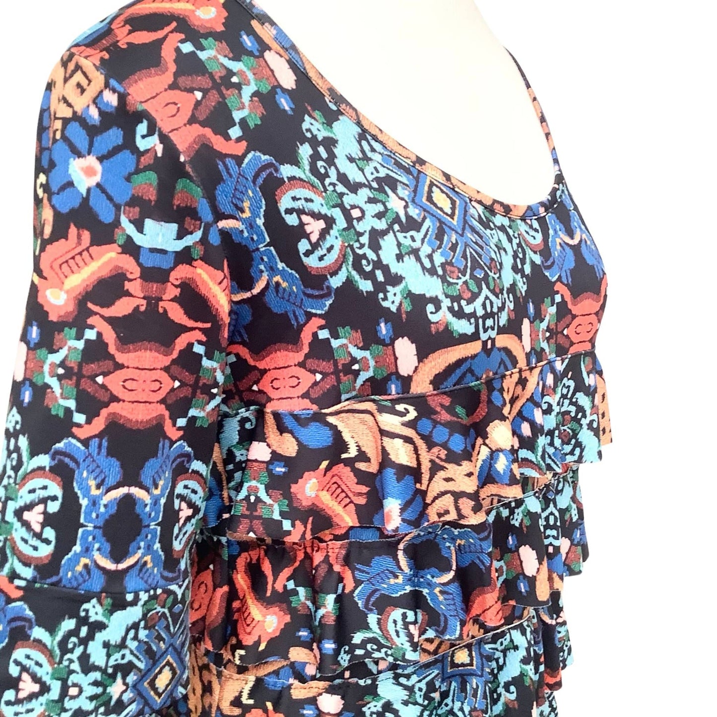 Colorful Ruffle Dress