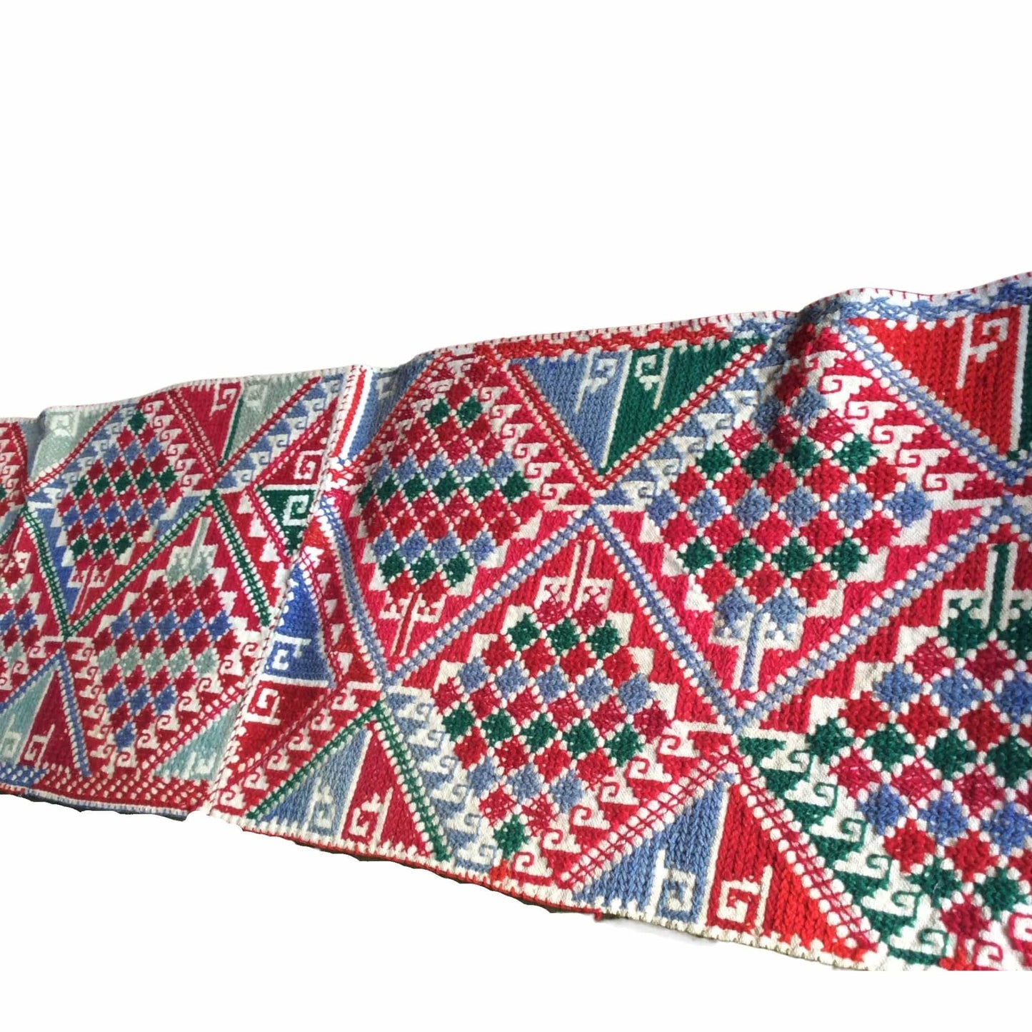 Cross Stitched Table Runner