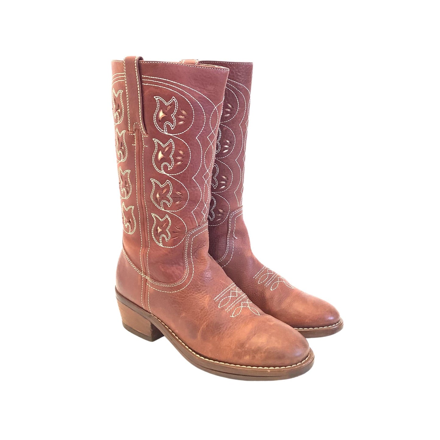 Fancy Western Leather Boots