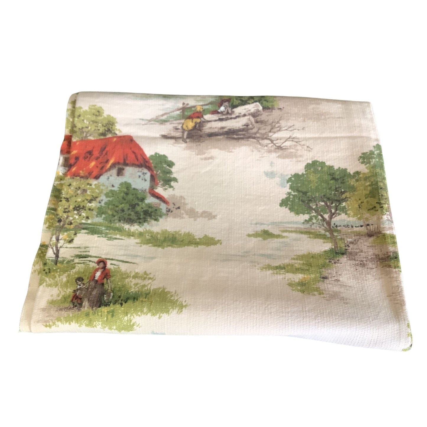 Farmhouse Barkcloth Remnant