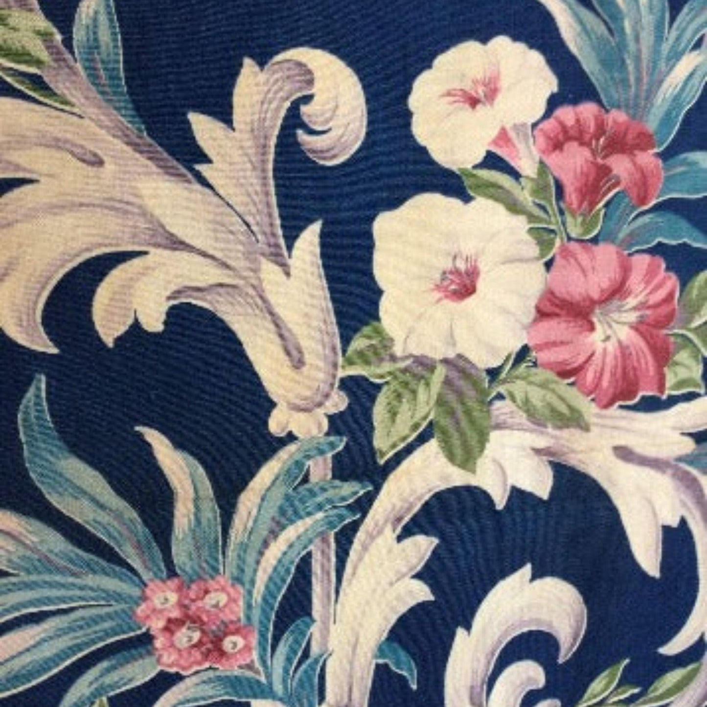 Floral Barkcloth Fabric