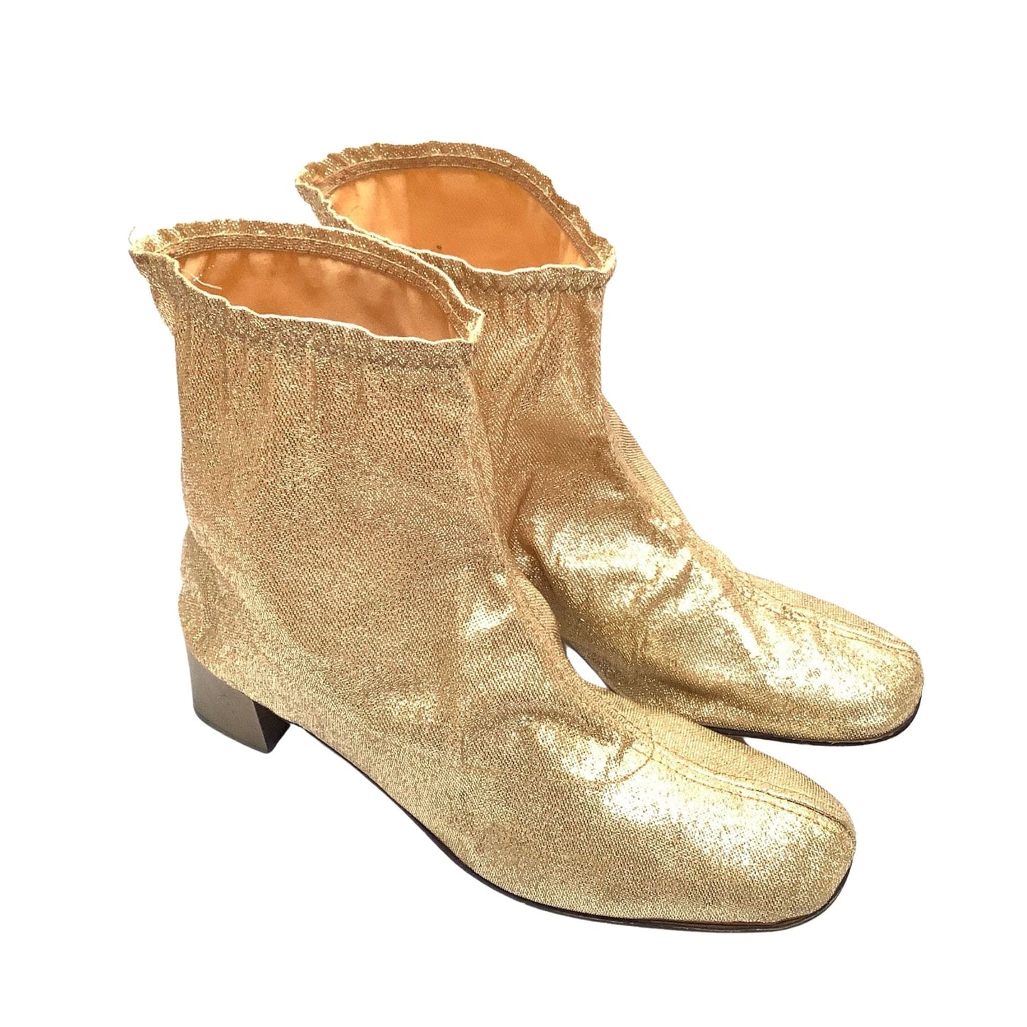 Gold Lurex Booties