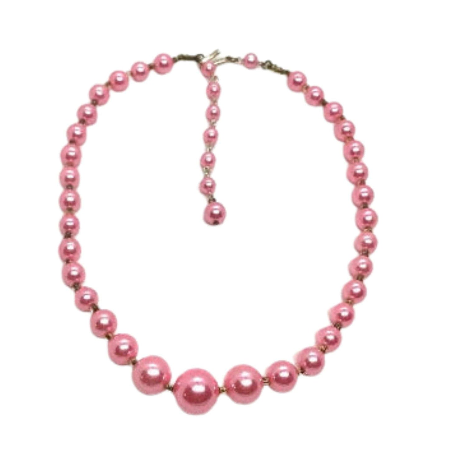 Hot Pink Pearl Necklace