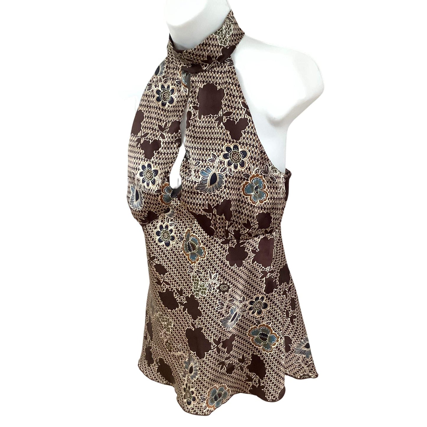 Vintage Keyhole Halter Top - 1970s Summer Fashion