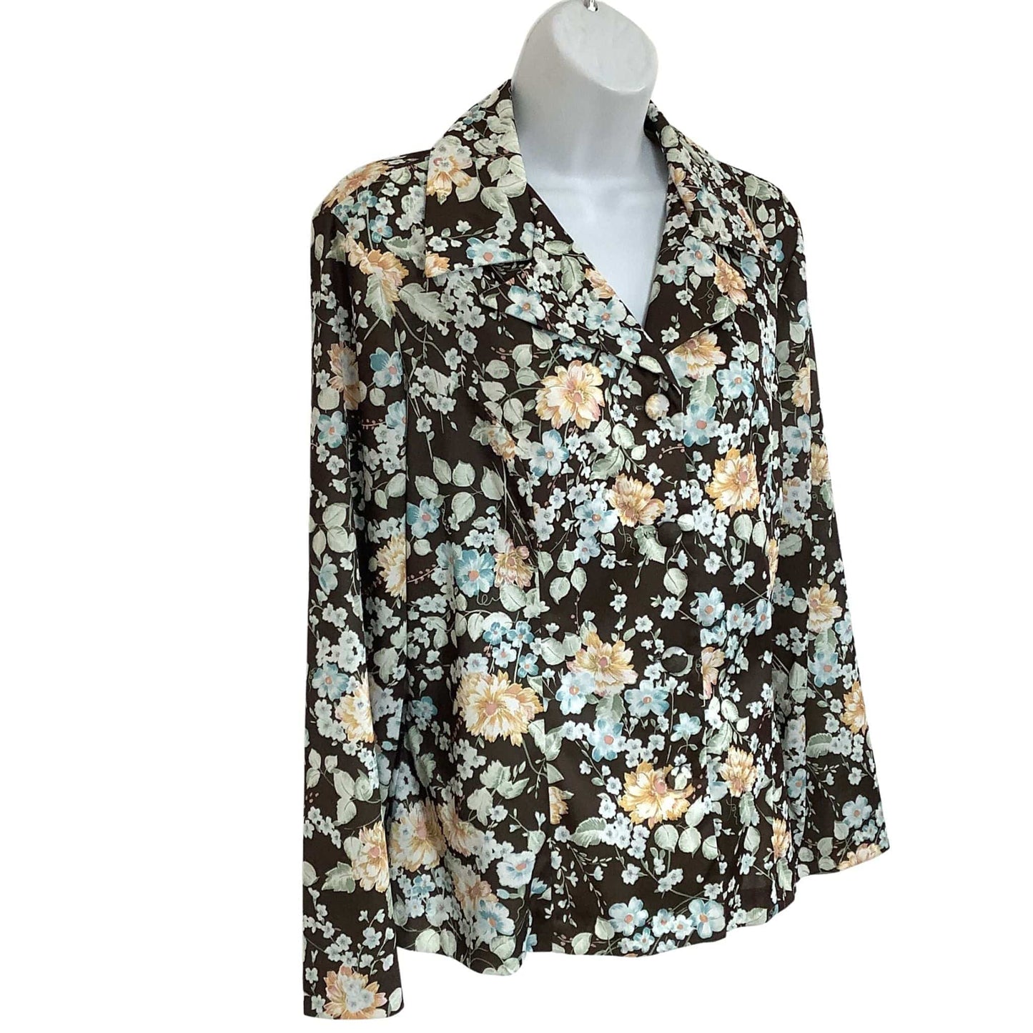 Vintage 1950s Maybelle Ranchwear Blouse - Western Floral