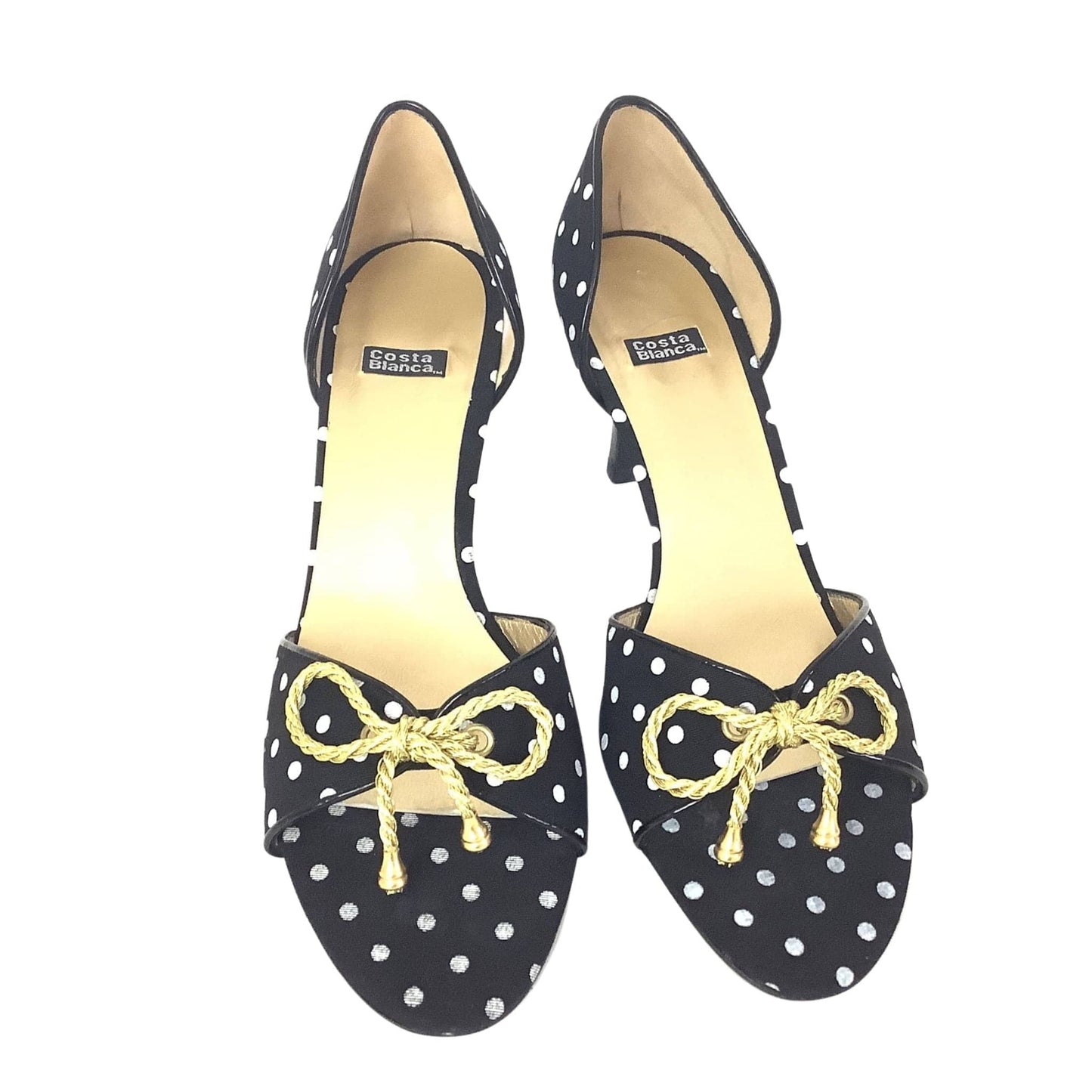 Nautical Polka Dot Heels