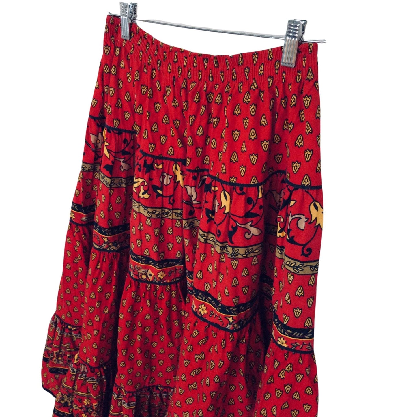 Red Western Full Skirt