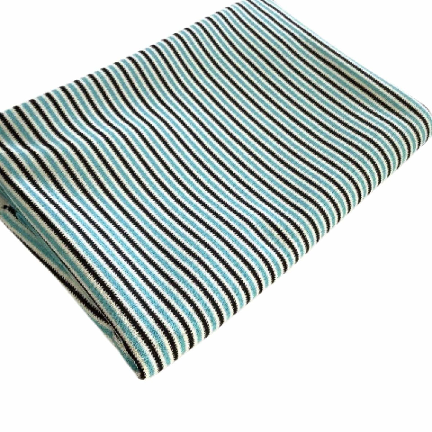 Retro Teal Stripe Fabric