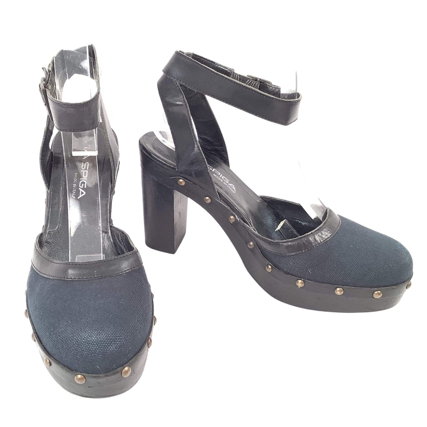 Studded Platform Heels