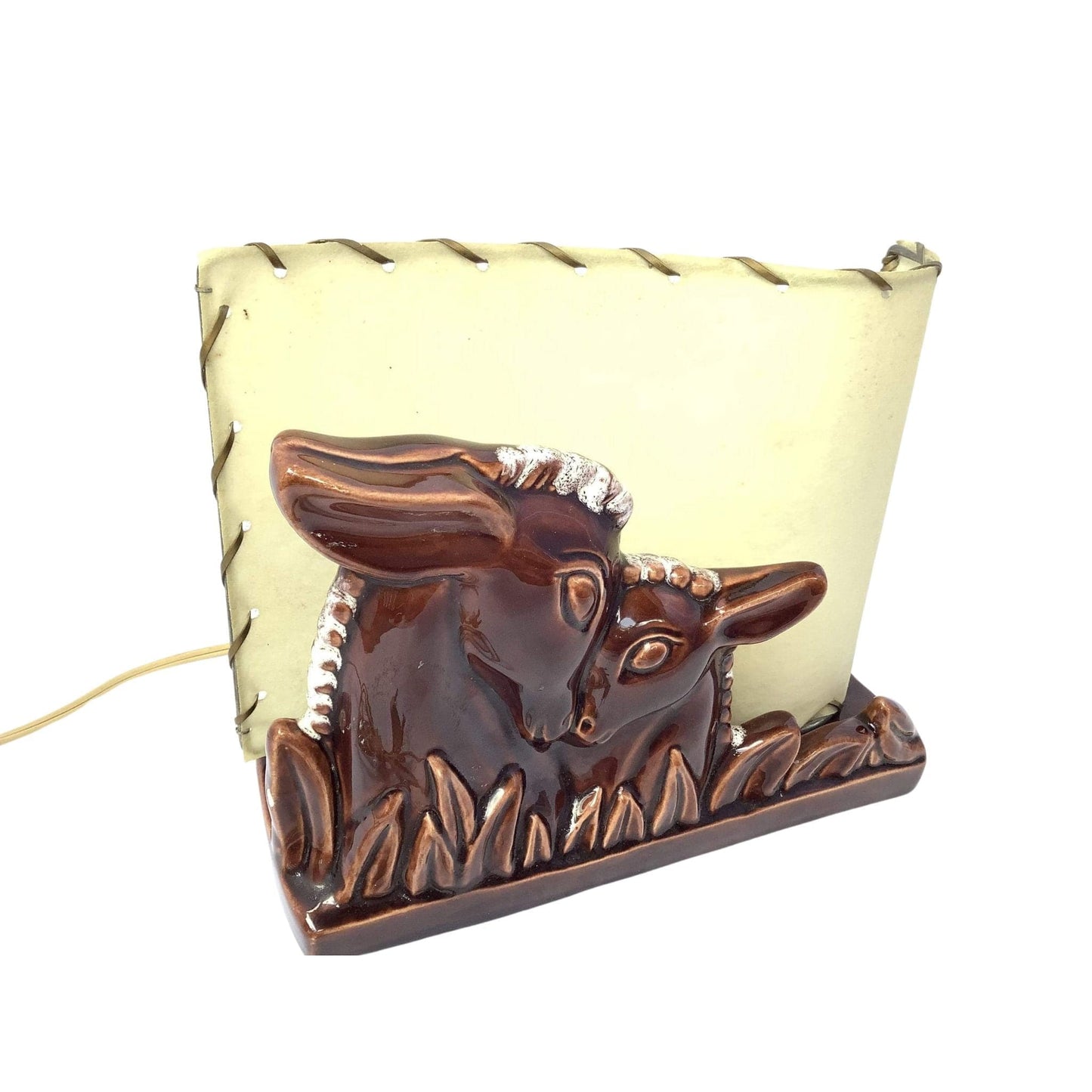 Vintage Ceramic TV Lamp