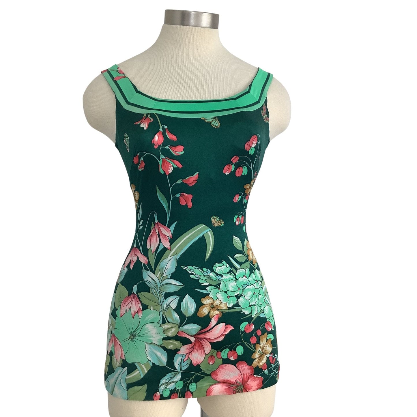 Vintage Floral Swimsuit