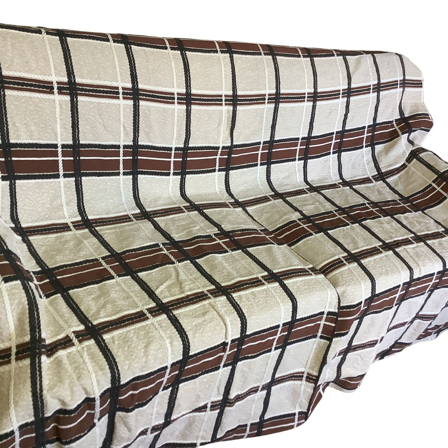 Vintage Plaid Bedspread - Cabin Southwest Decor