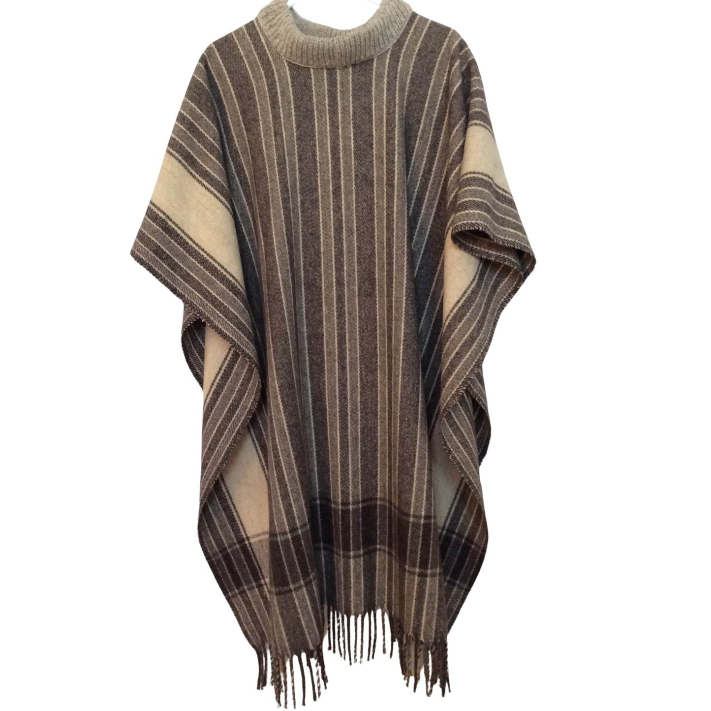 Vintage Striped Poncho