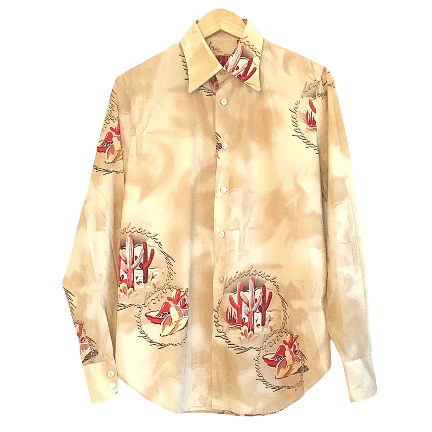 Bain Douche Western Shirt Cactus Theme - Front view