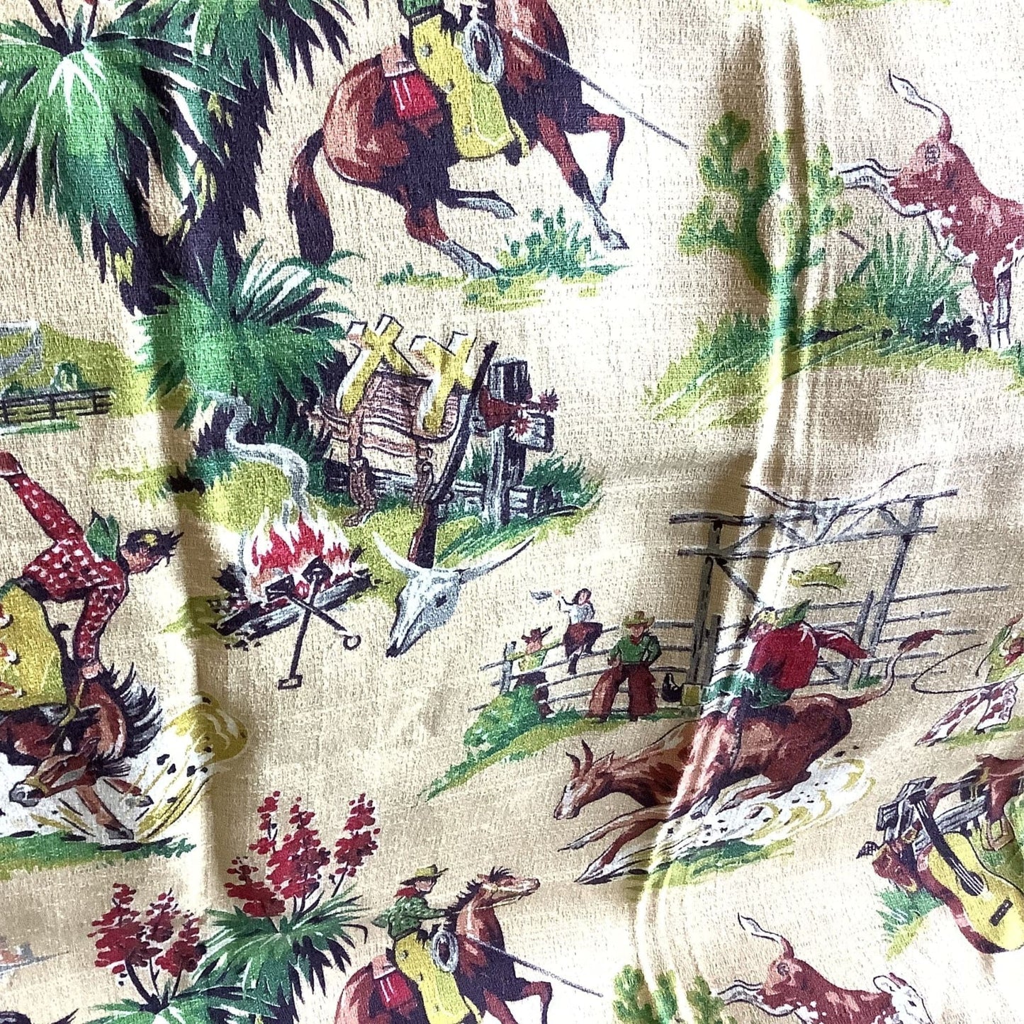 Western Barkcloth Sample