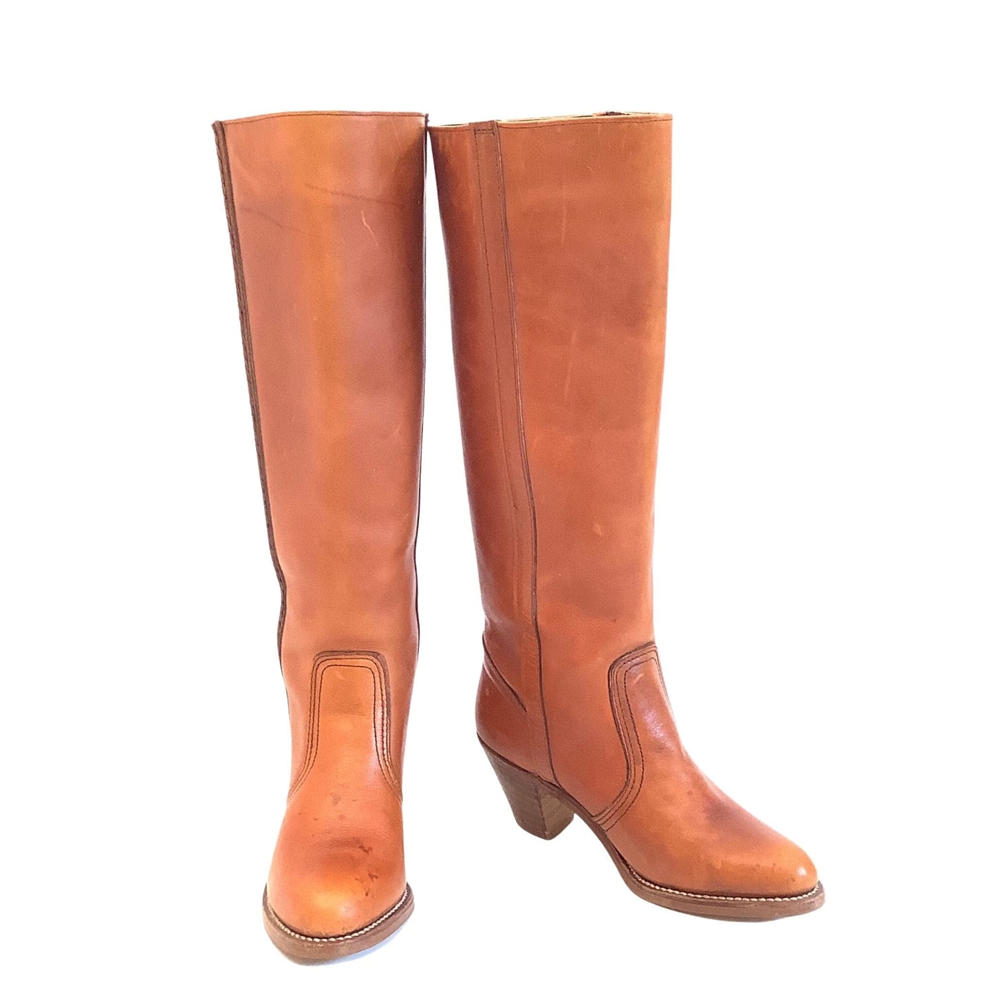 Western Boots Tan Leather