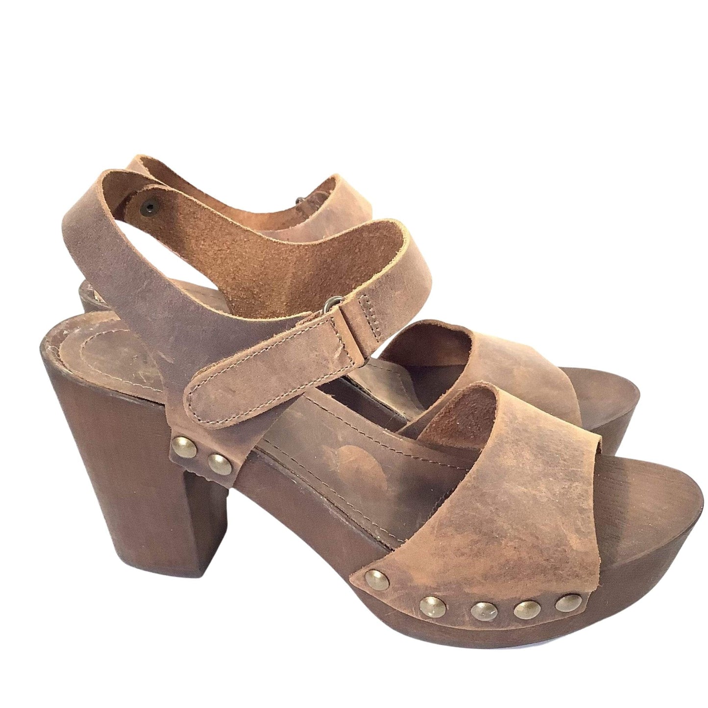 Wood Heel Sandals