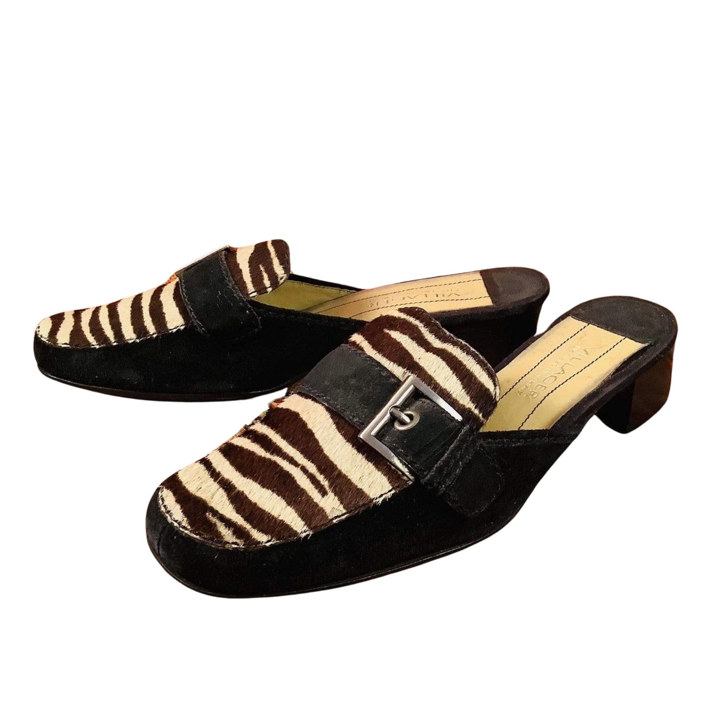 Zebra Print Mules