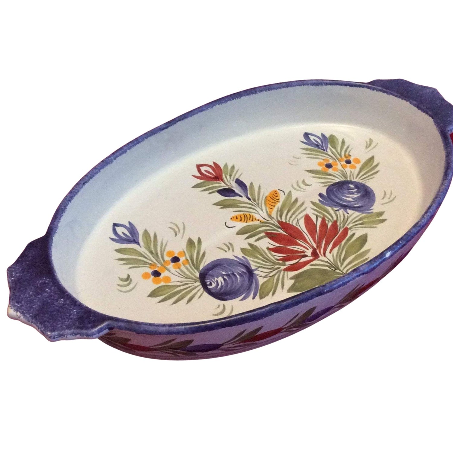 Vintage Quimper Serving Dish