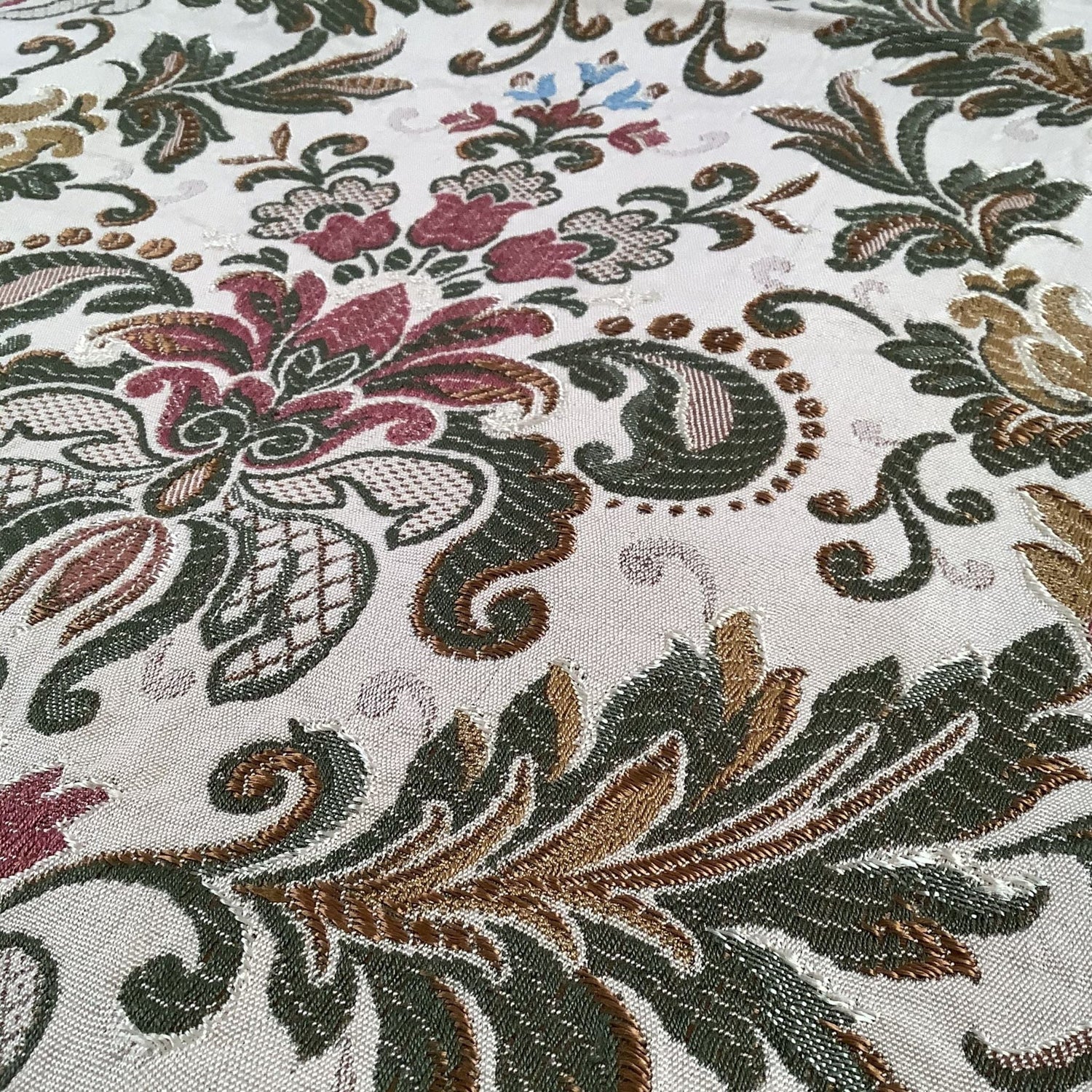 Multicolor Old World Floral Style Fabric