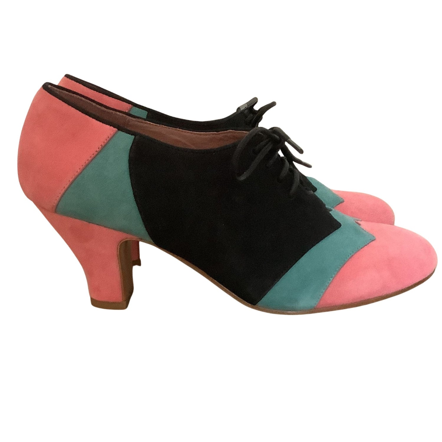 1940s Inspired Women's Heeled Oxfords