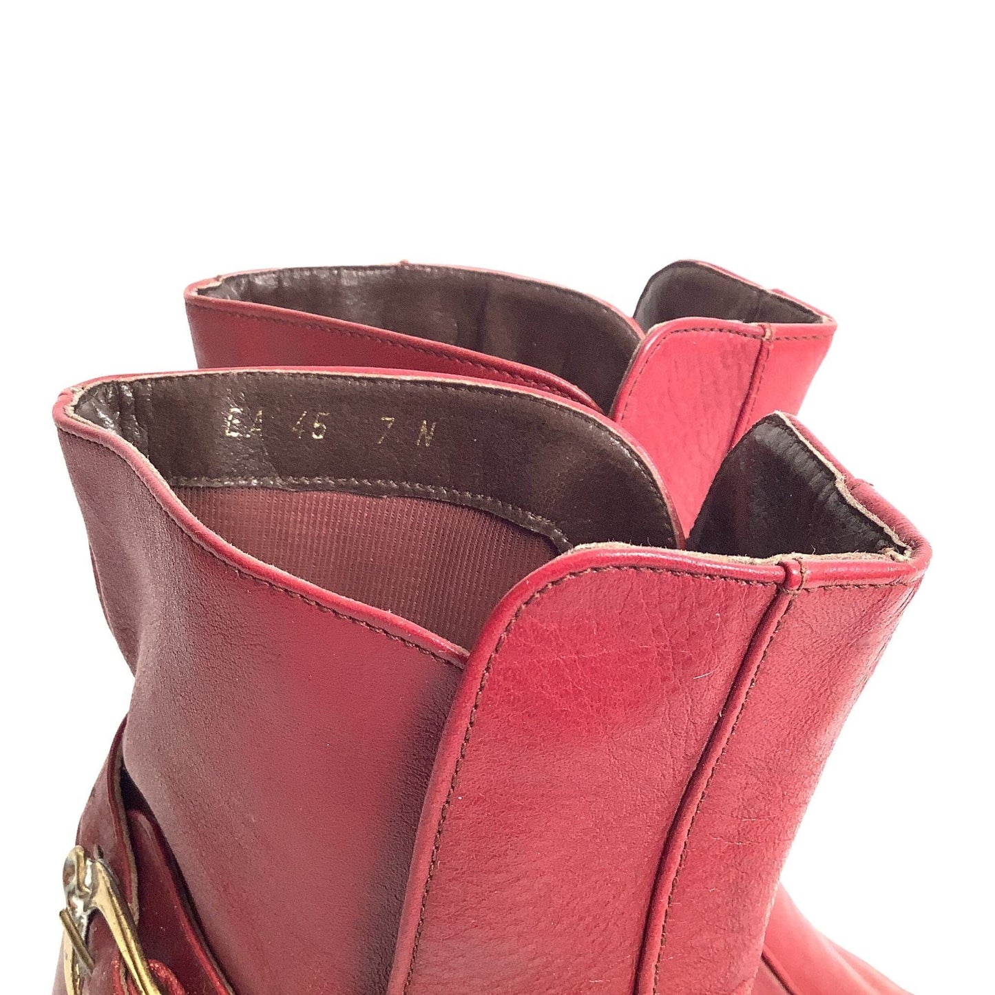 Etienne Aigner Buckle Ankle Boots 1990s