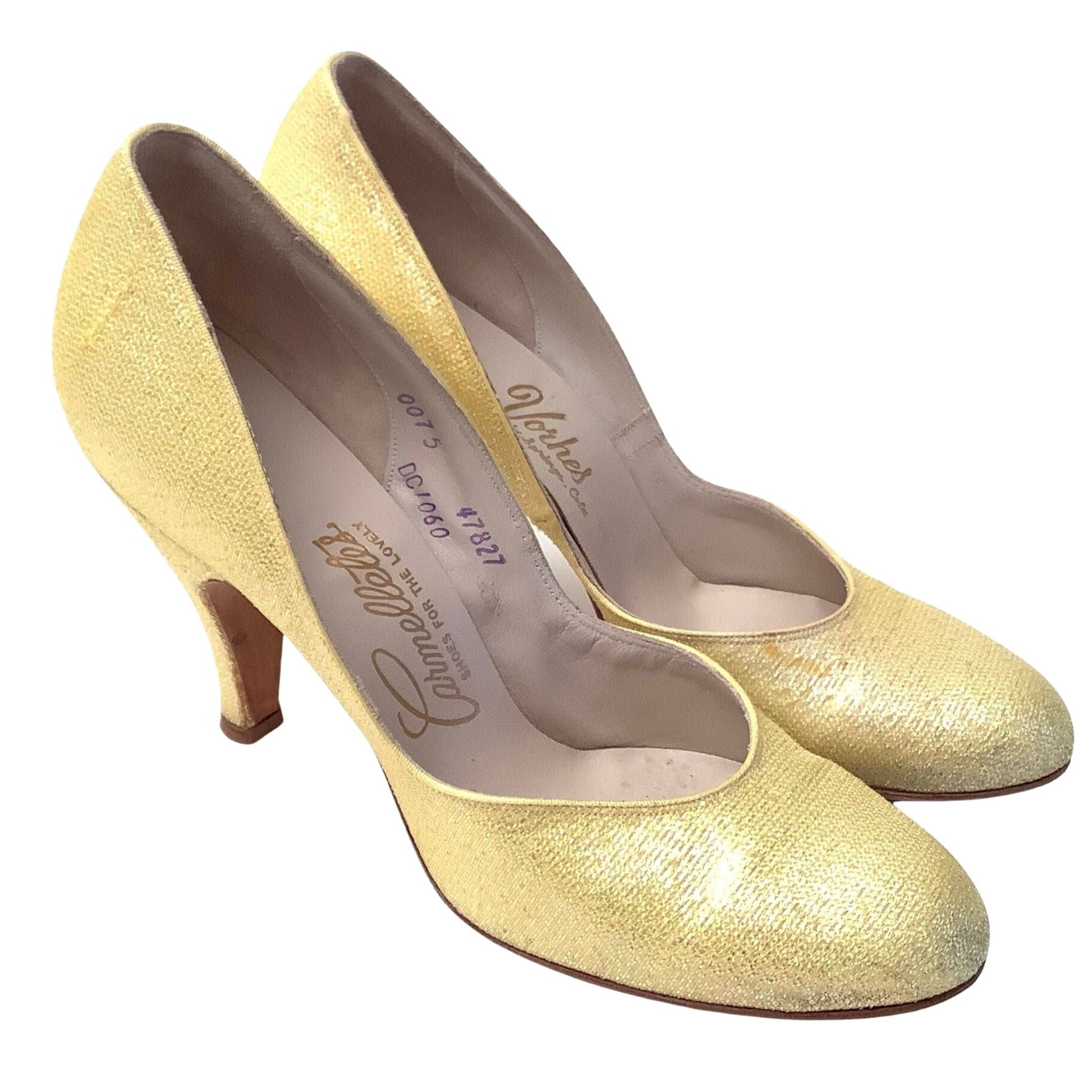 Women's Gold Rhinestone Front Tie Lace Up Detail Single Sole High Heels |  eBay