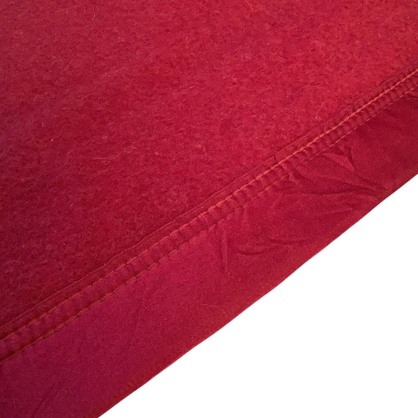 1950s Edmonds Wool Blanket Red / Wool / Vintage 1950s