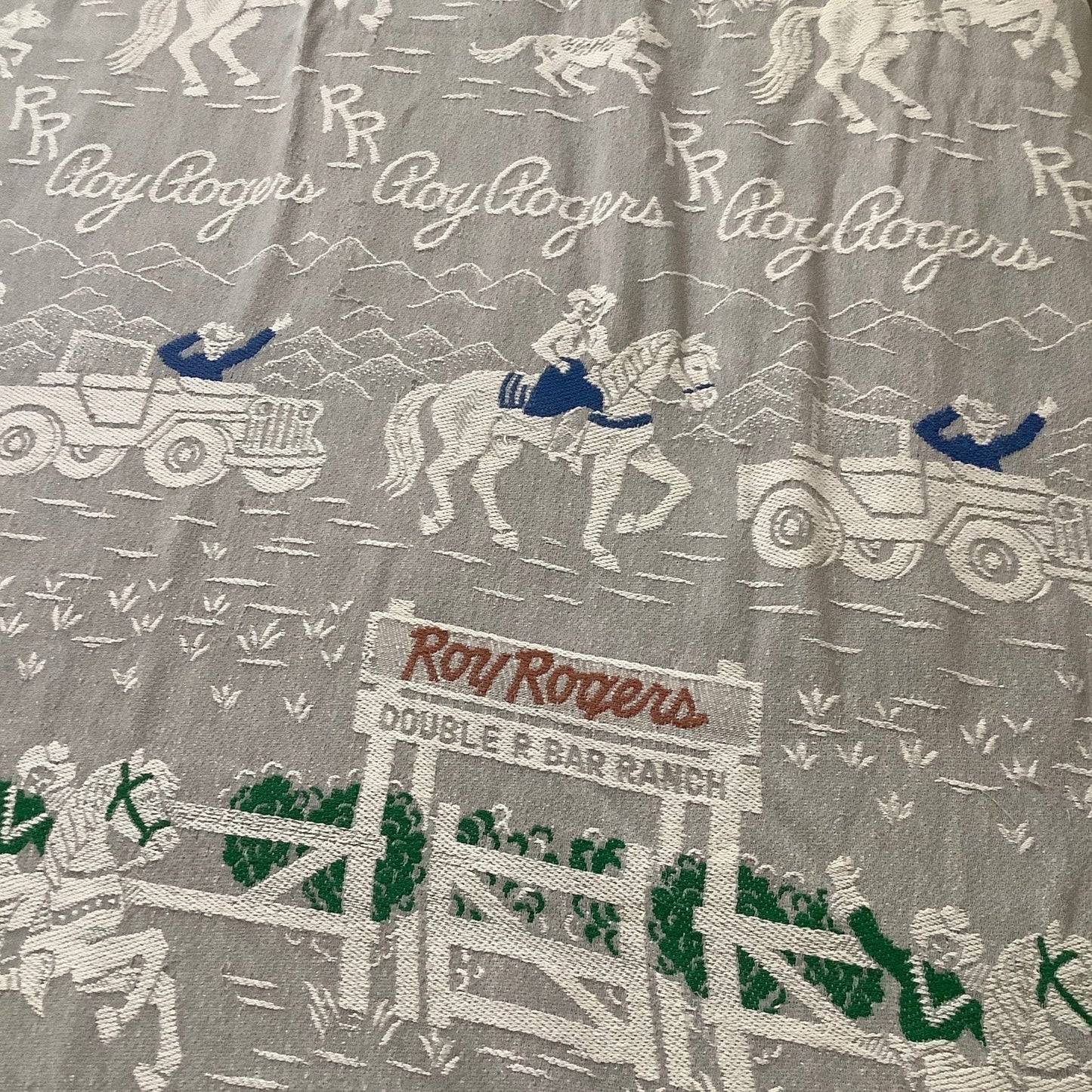 1950s Roy Rogers Bedding Multi / Cotton / Vintage 1950s