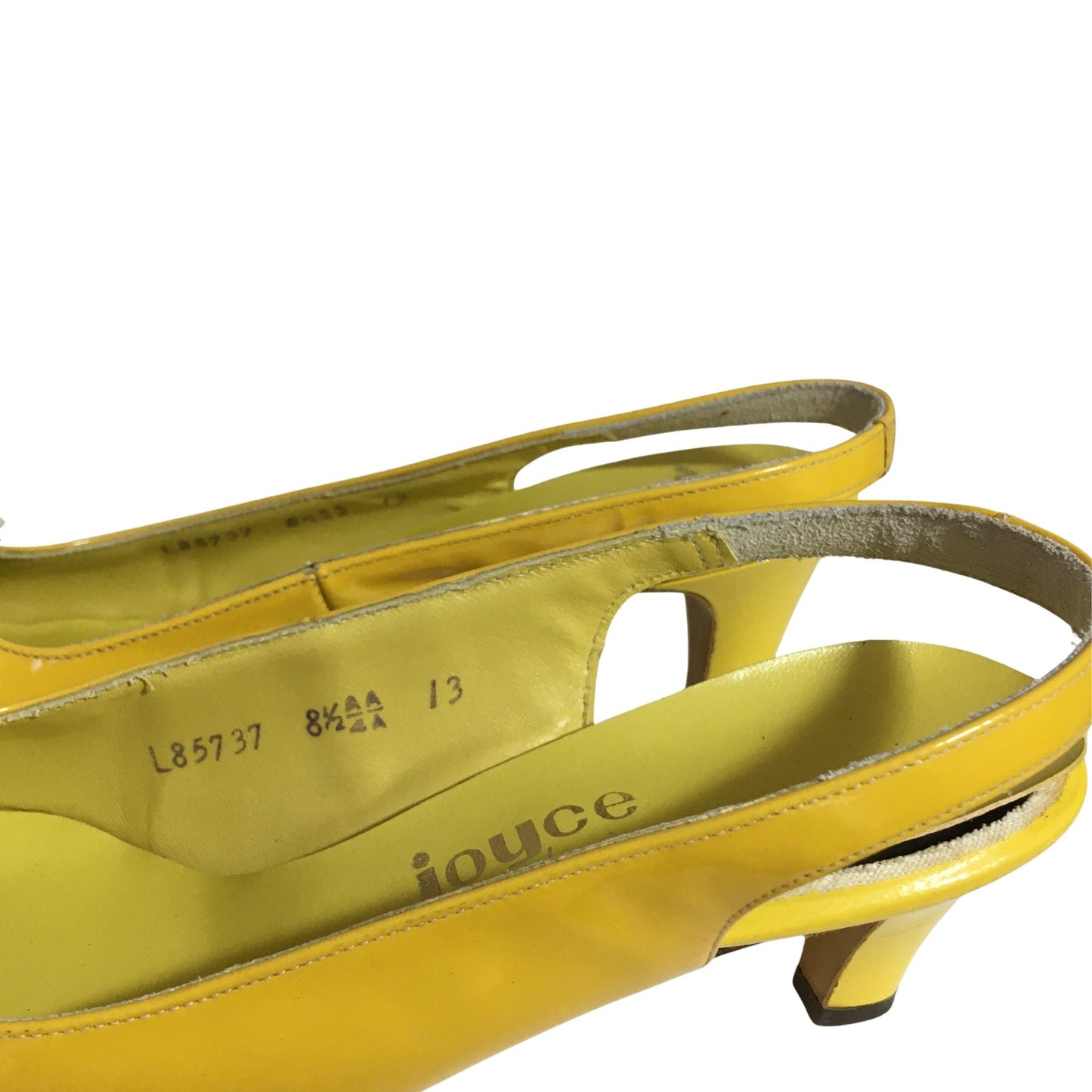 1960s Heels & Bag Set - Yellow Patent Leather