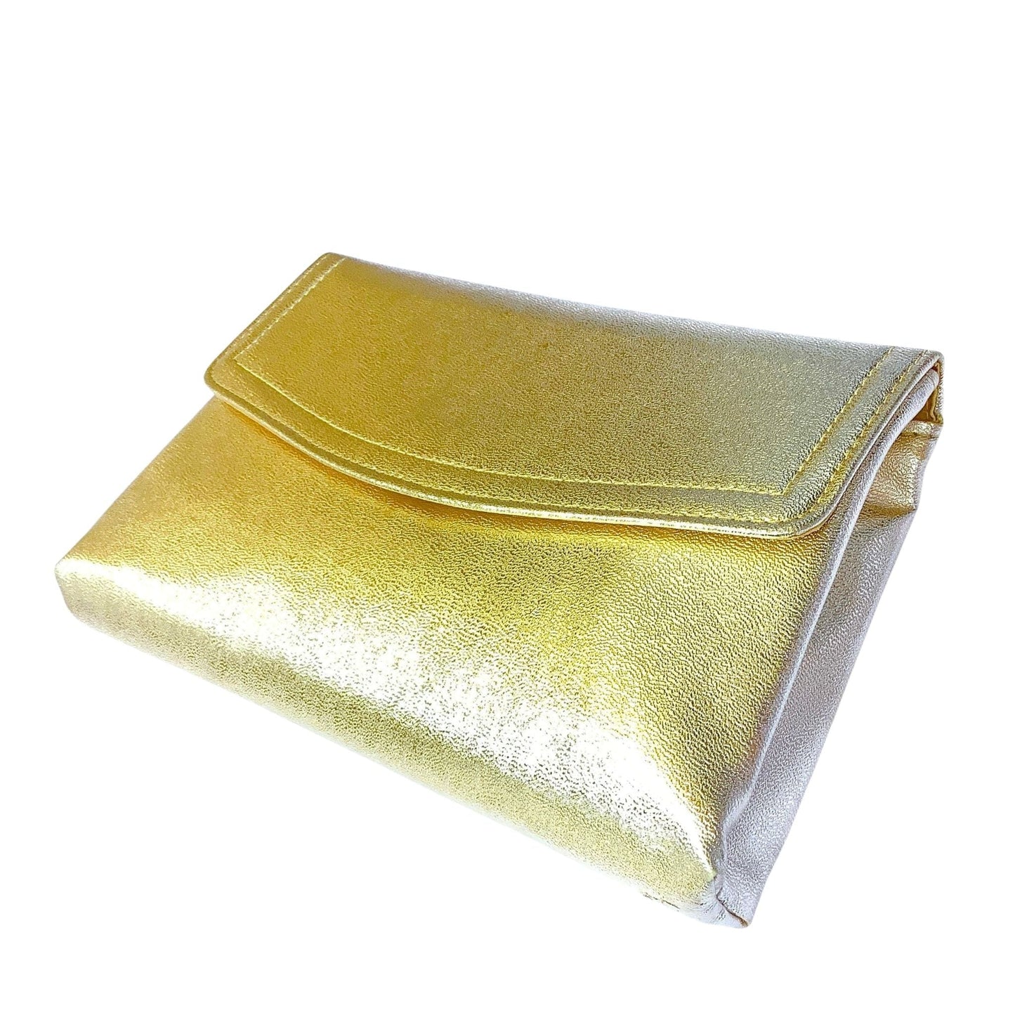 1980s Gold Handbag Gold / Man Made / Vintage 1980s