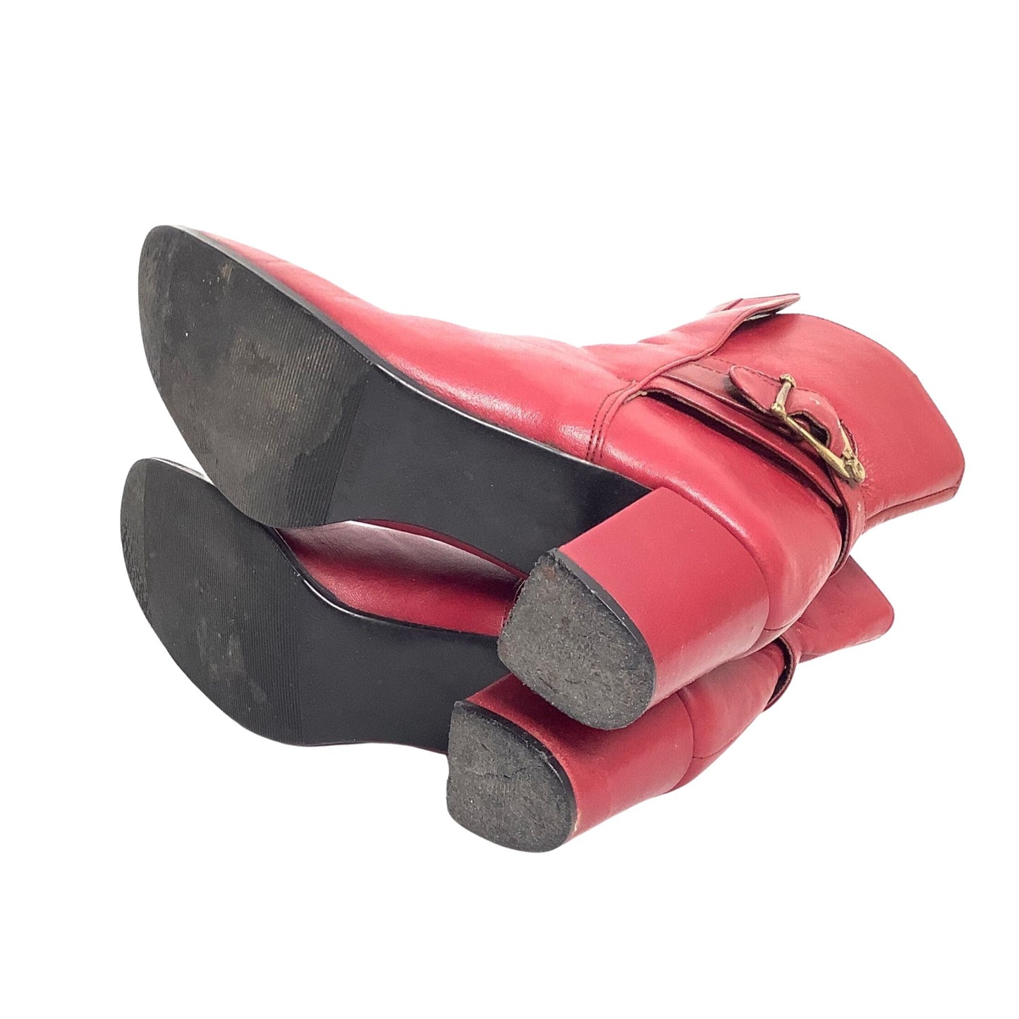 Etienne Aigner Buckle Ankle Boots 1990s