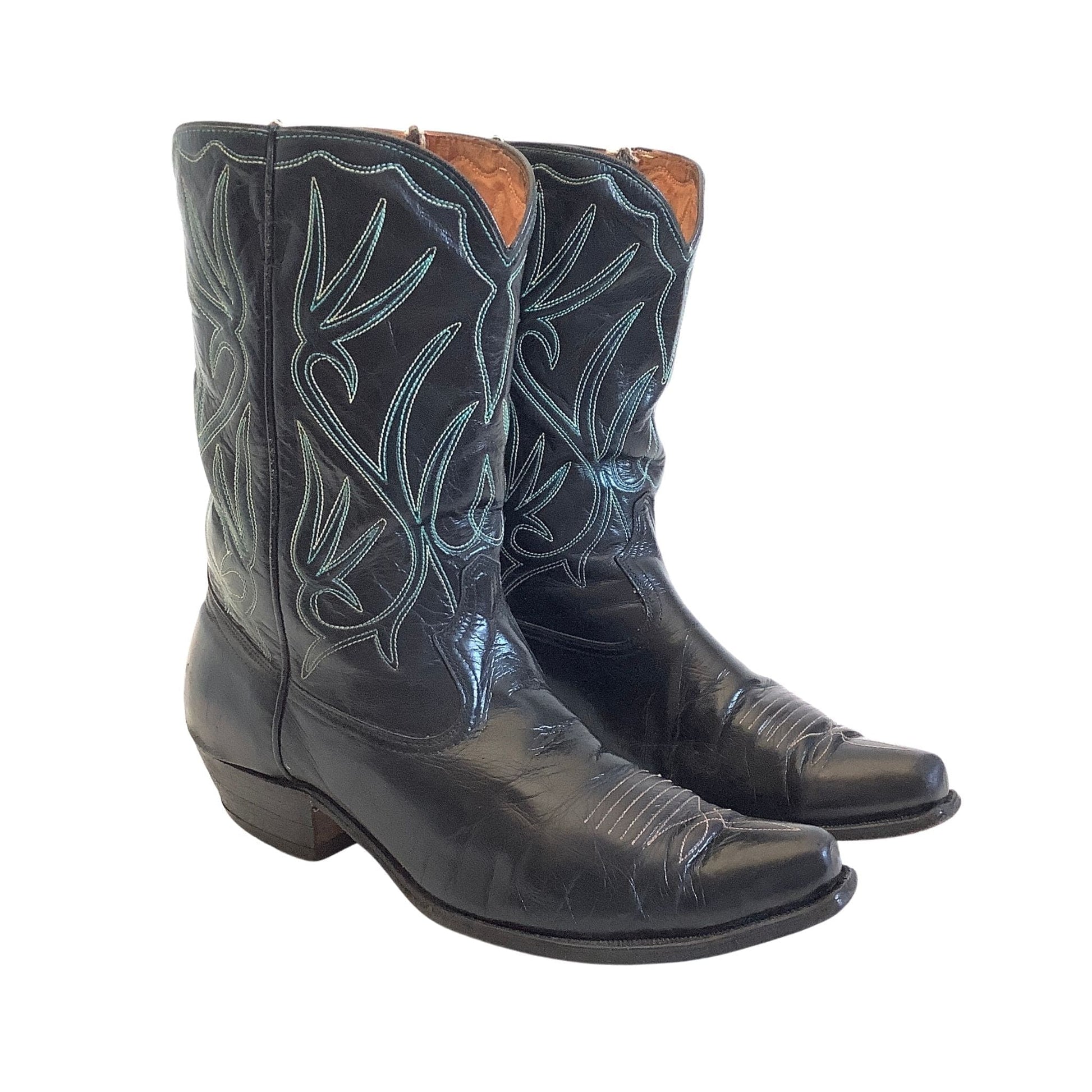 Acme Black Cowboy Boots
