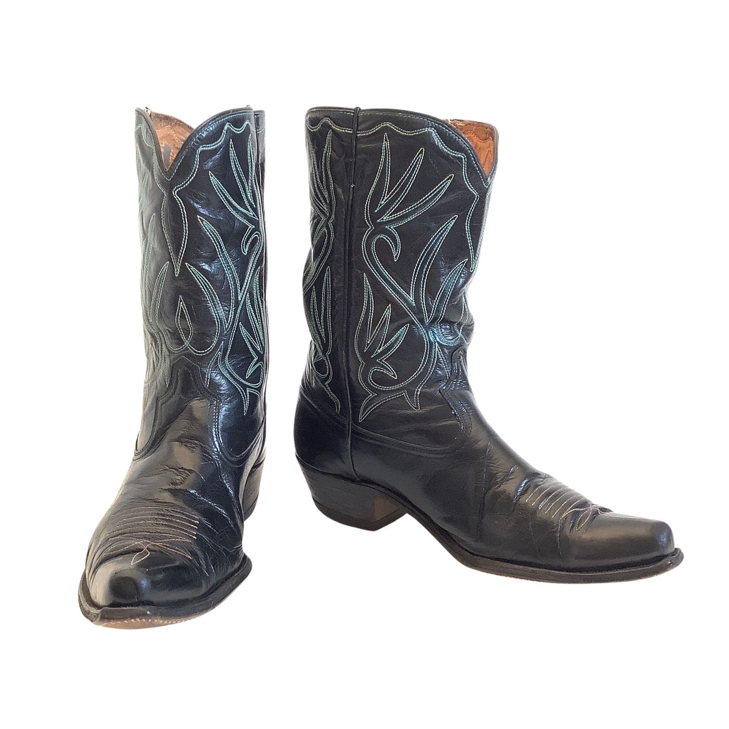 Acme Black Cowboy Boots