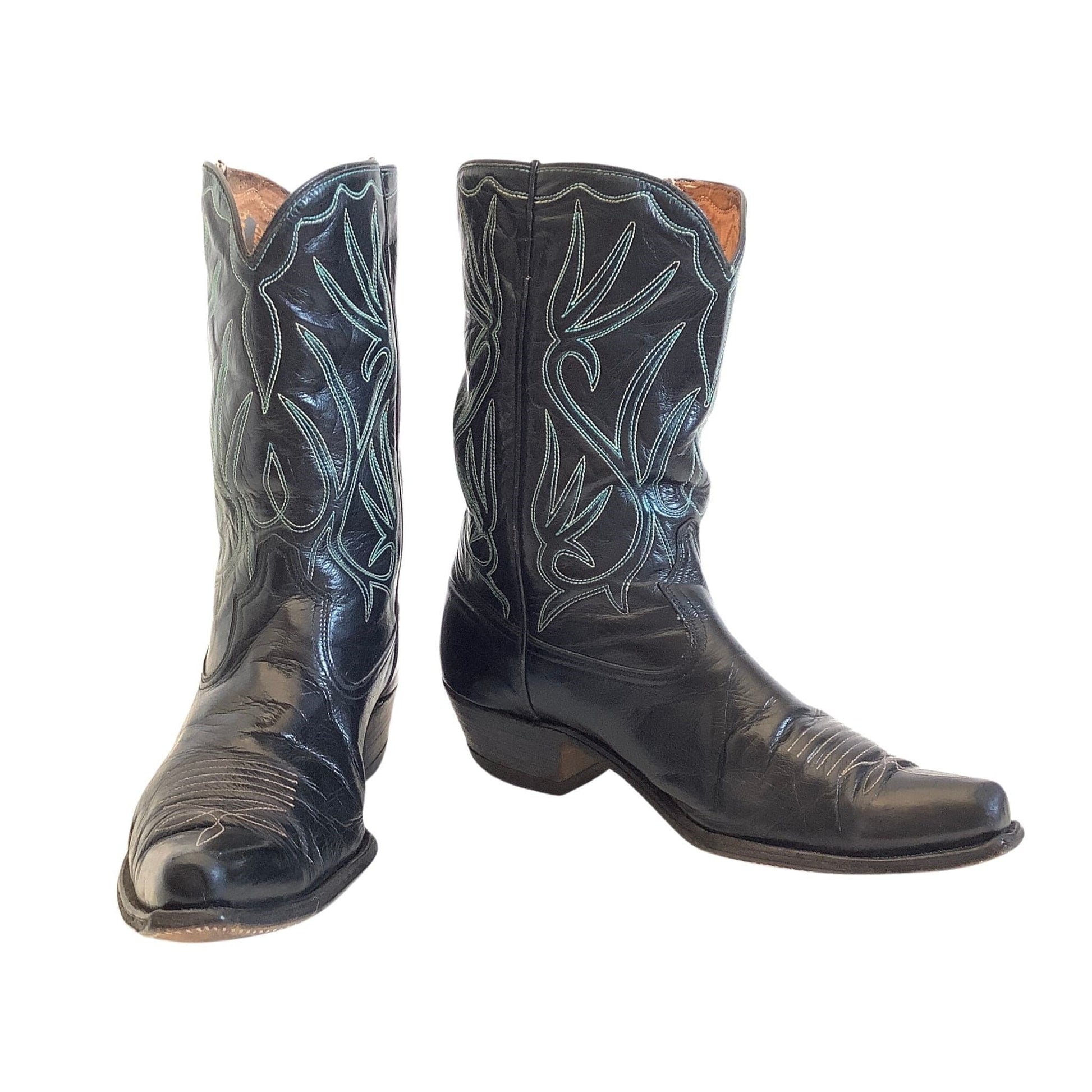 Acme Black Cowboy Boots