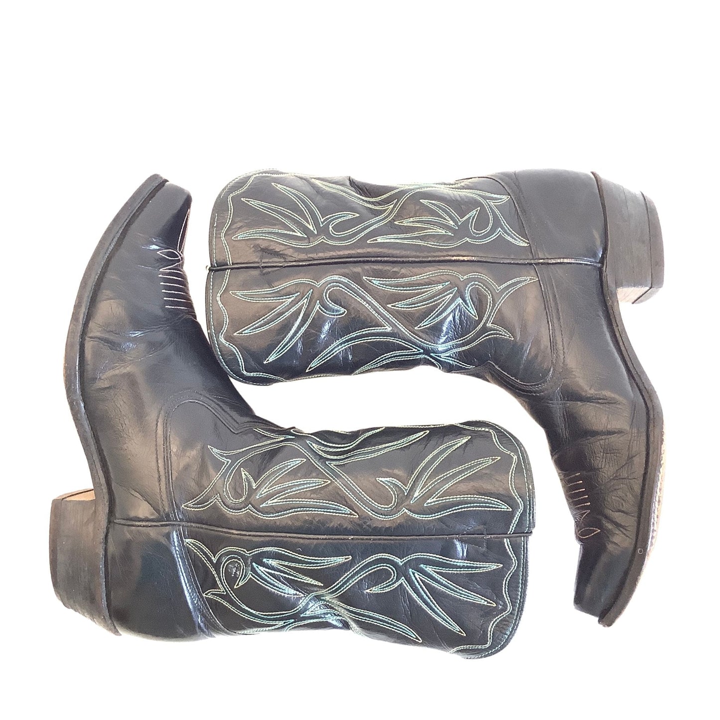 Acme Black Cowboy Boots