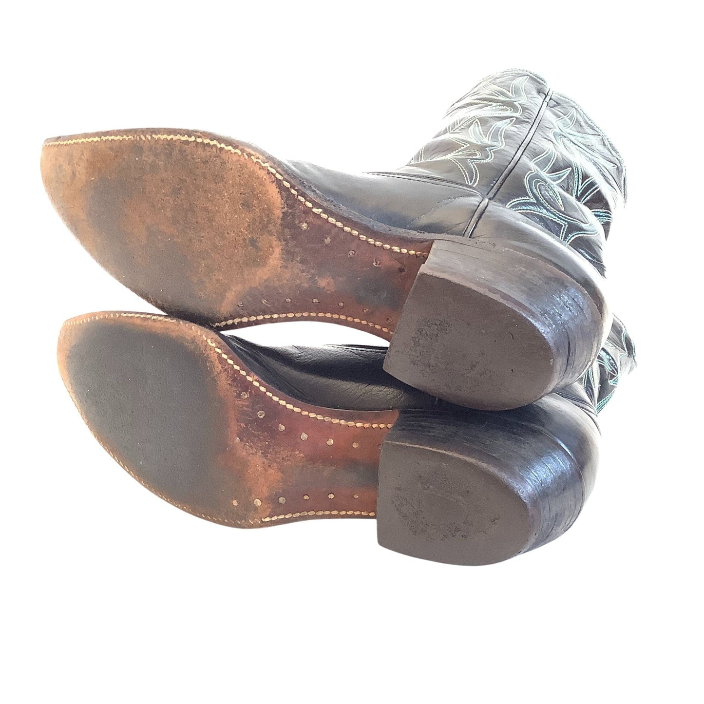 Acme Black Cowboy Boots