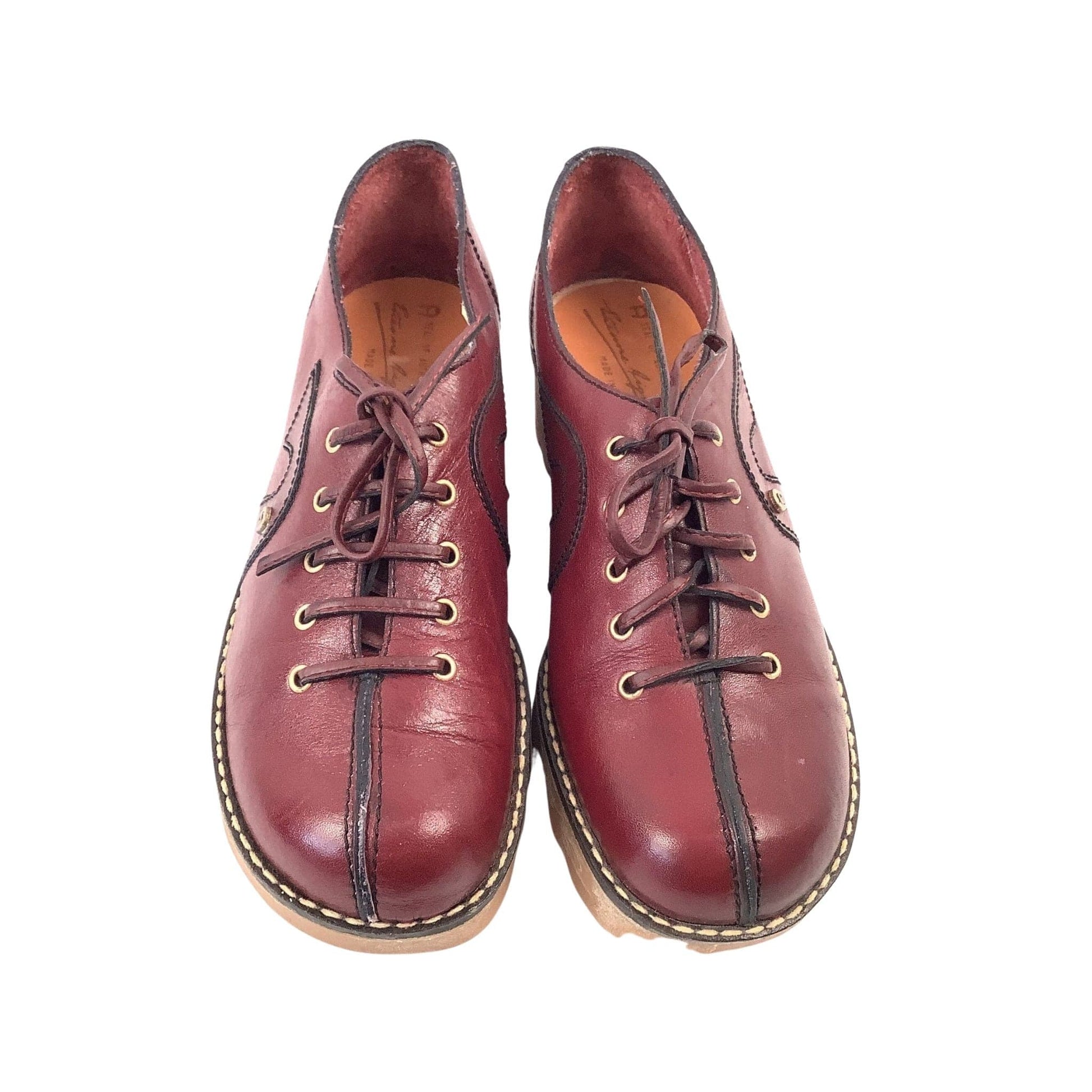 Aigner Bowling Style Shoes 9 / Burgundy / Vintage 1970s