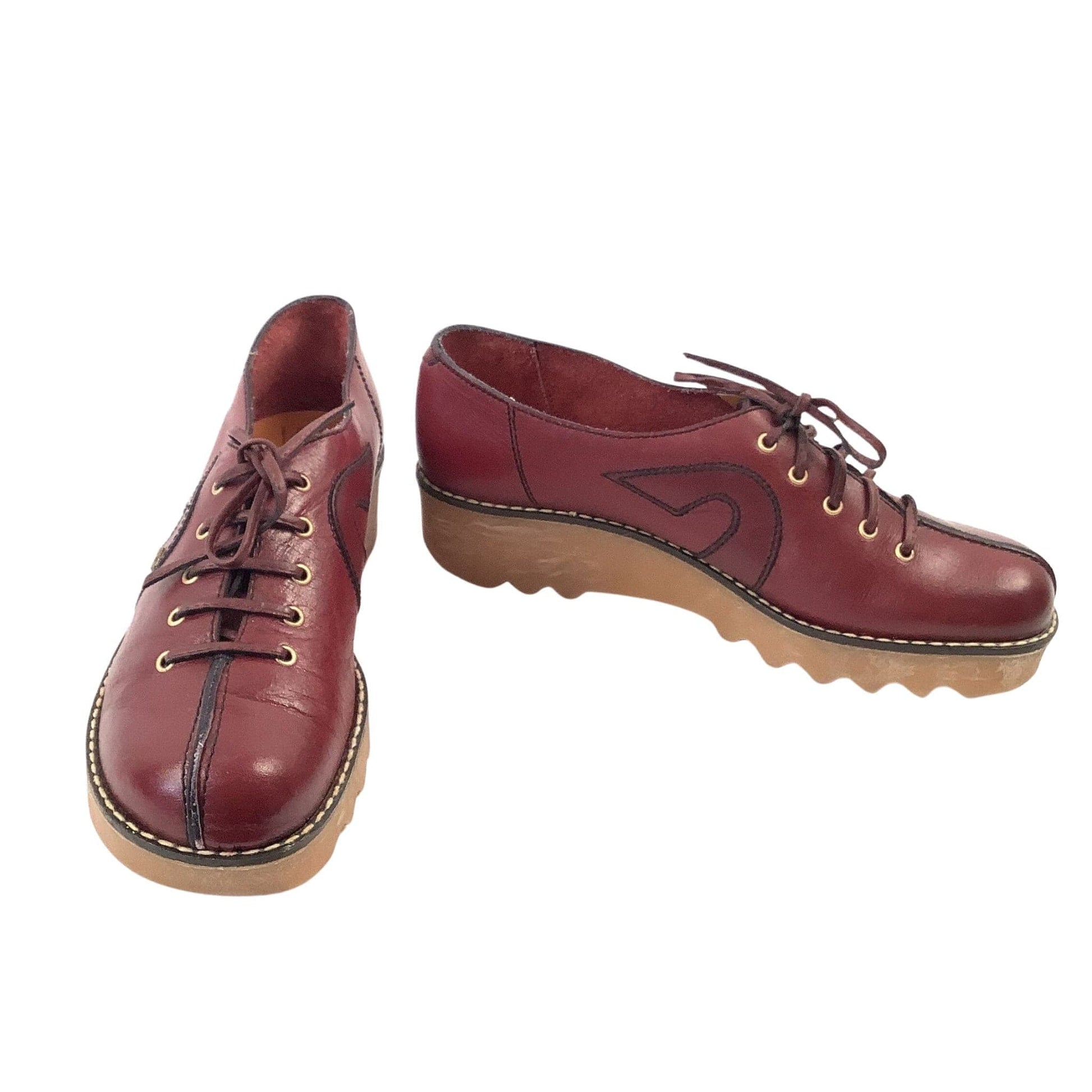 Aigner Bowling Style Shoes 9 / Burgundy / Vintage 1970s
