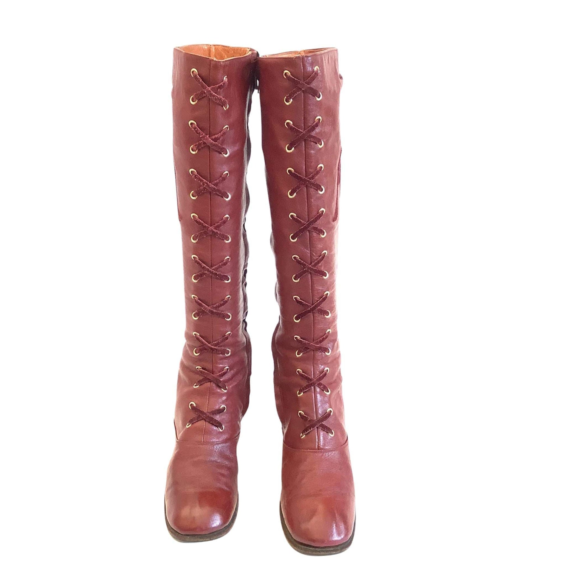 Aigner Corset Laced Boots