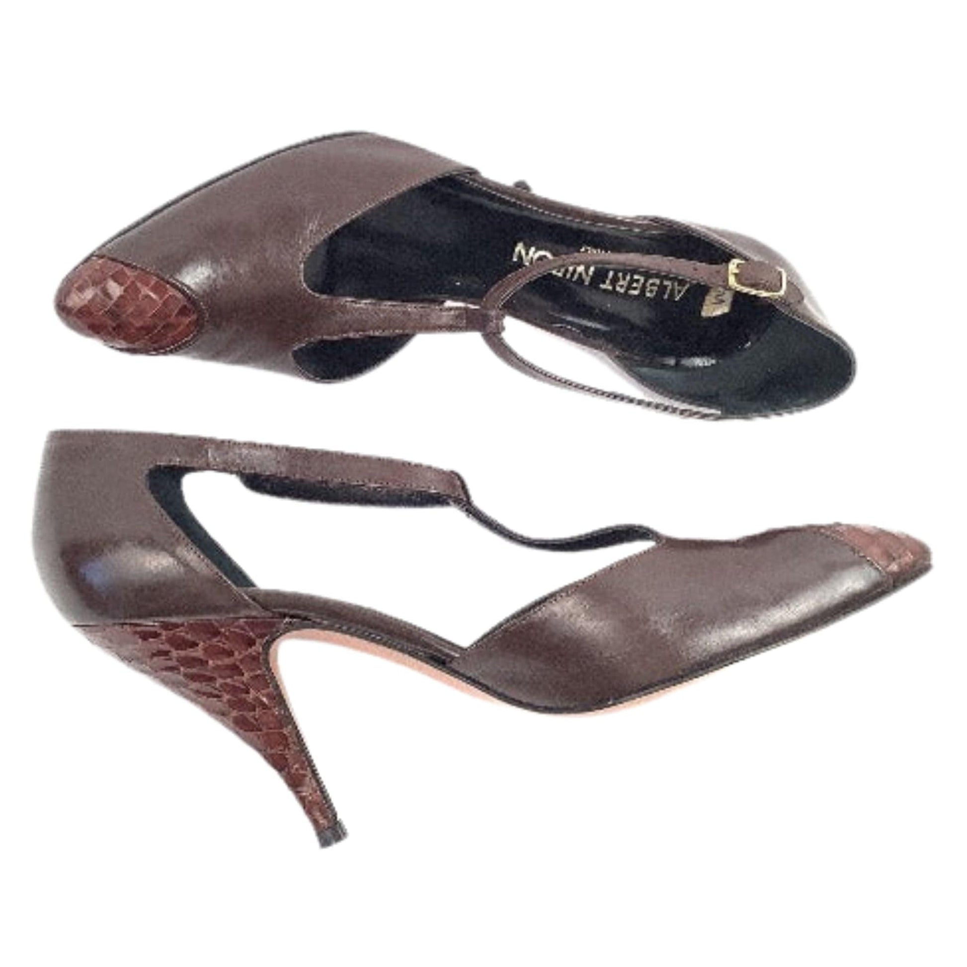 Albert Nipon Brown Heels