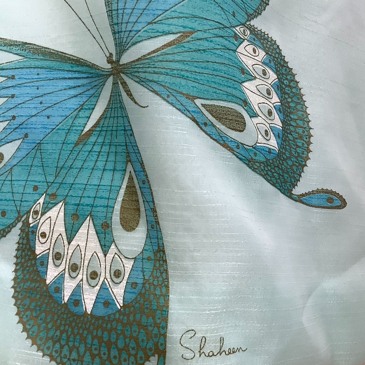 Alfred Shaheen Blue Dress