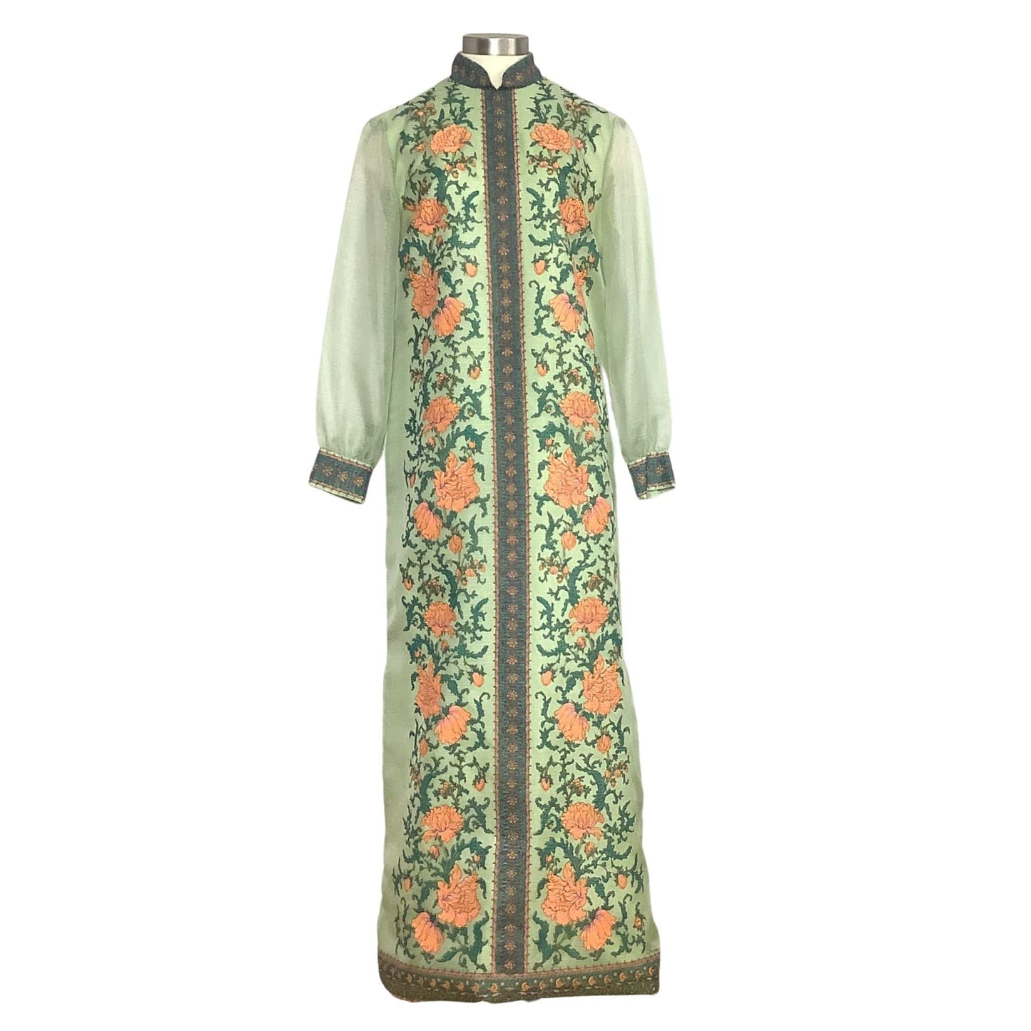 Alfred Shaheen Green Dress