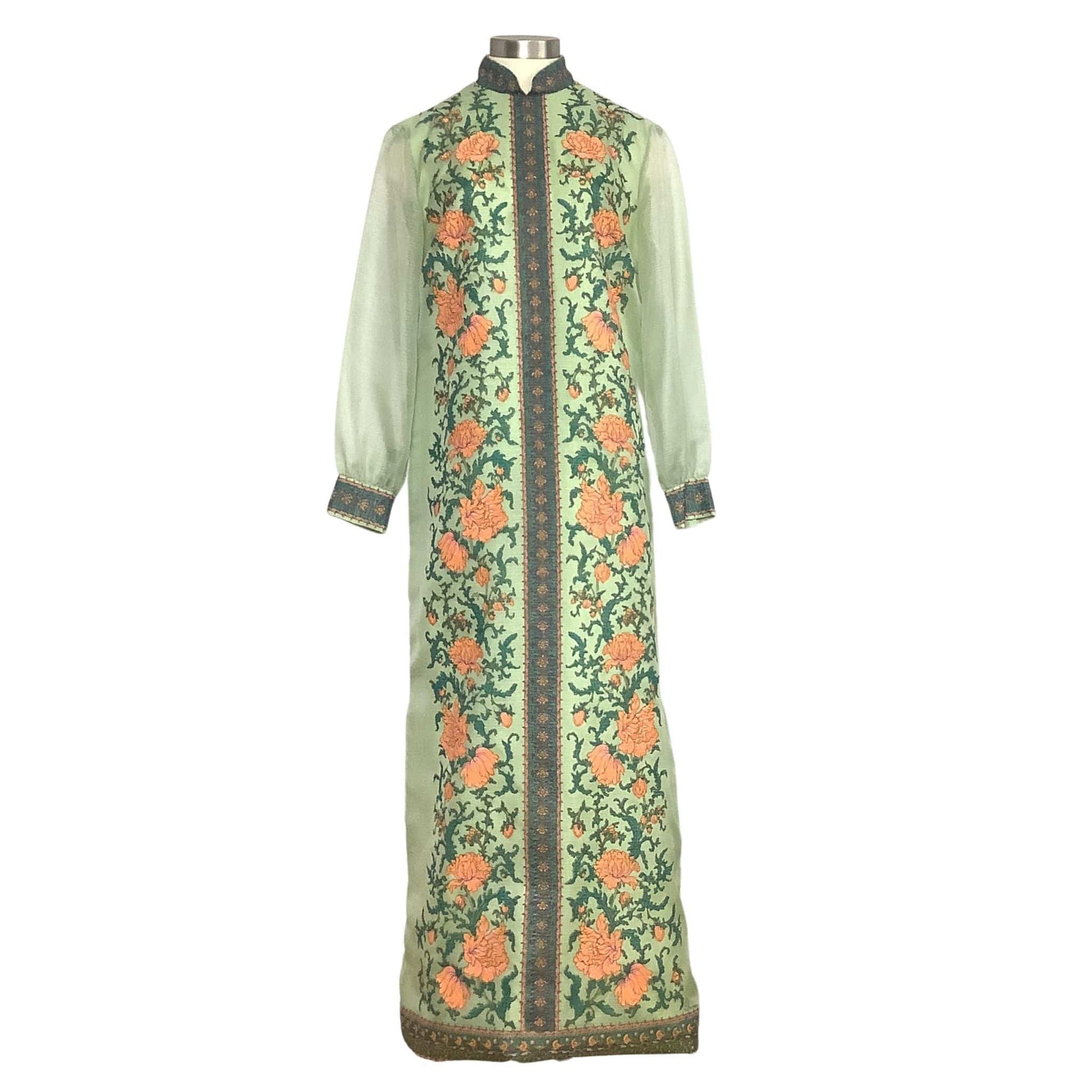 Alfred Shaheen Green Dress
