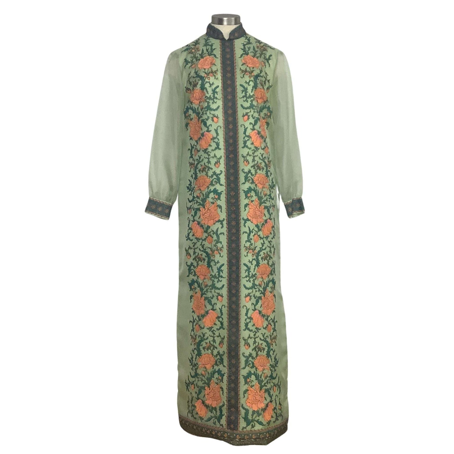 Alfred Shaheen Green Dress